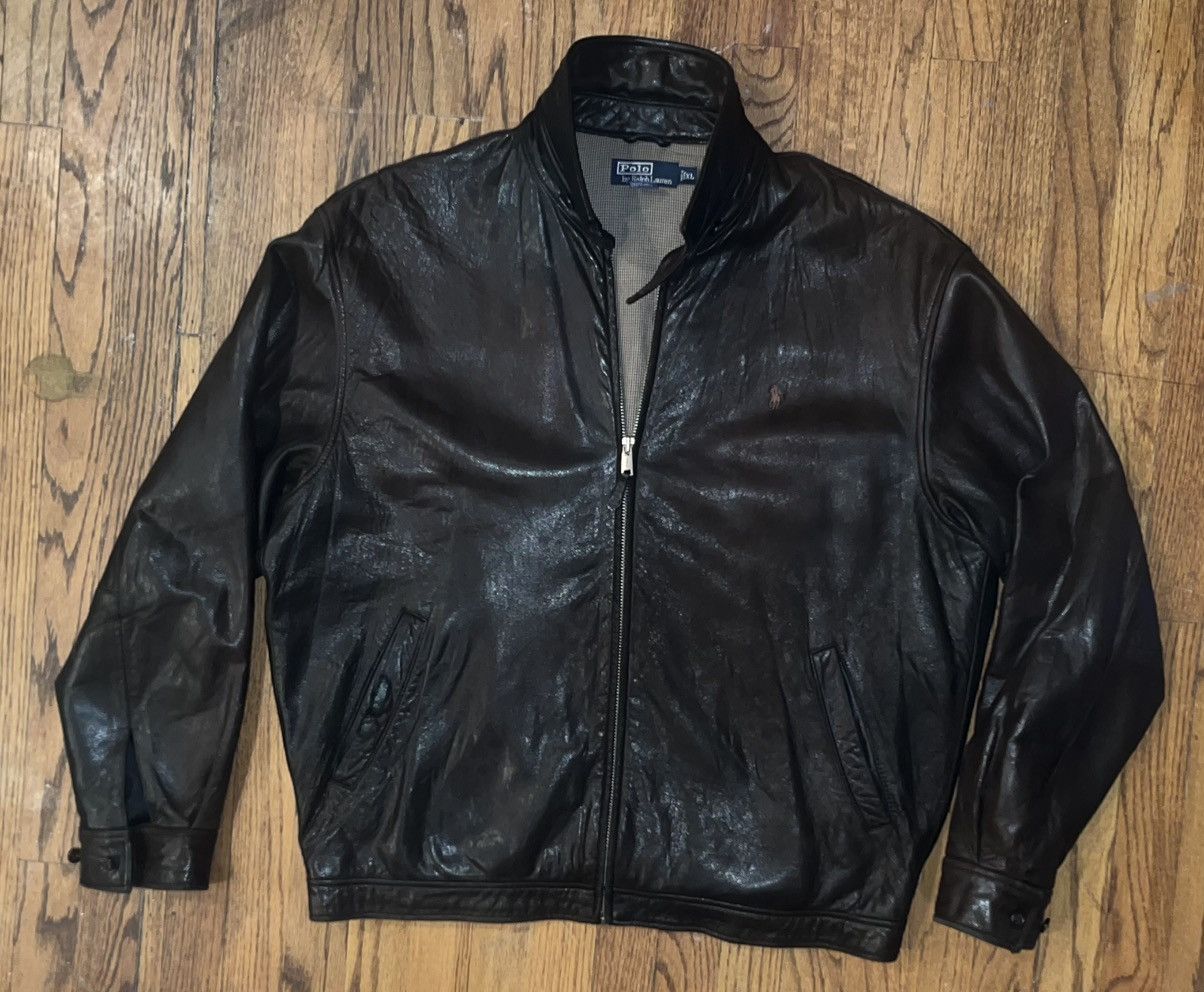 Polo Ralph Lauren Vintage Polo Ralph Lauren Brown Leather Jacket – Size XL Size US XL / EU 56 / 4 - 3 Thumbnail