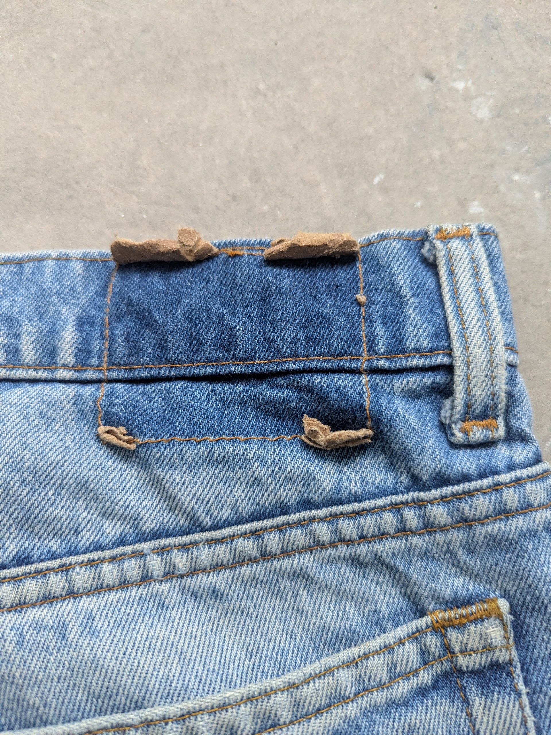 Levi's × Vintage Vintage Levis Denim Distressed Custom Patchwork Punk Style Size US 32 / EU 48 - 13 Thumbnail
