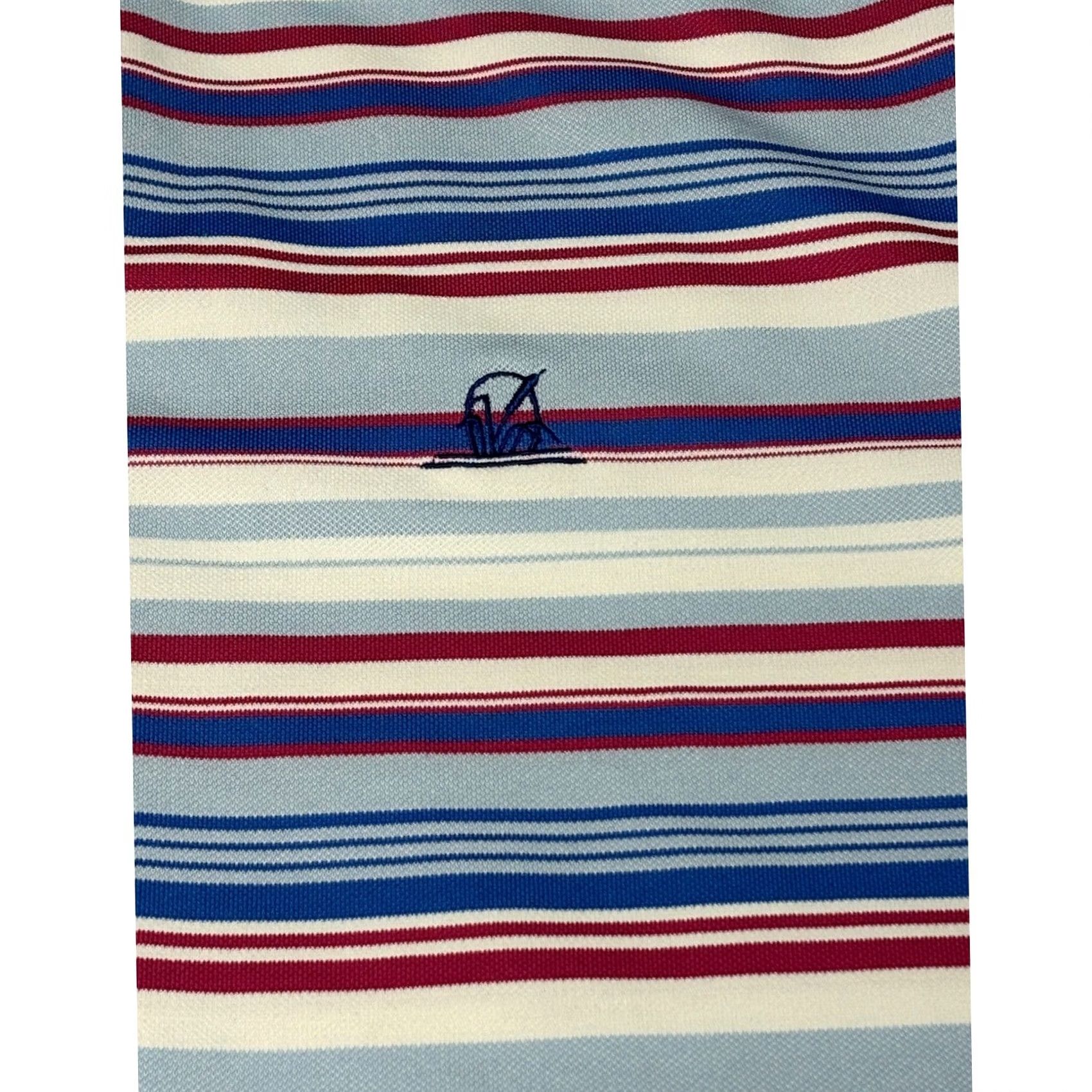 johnnie-O johnnie-O Mens L Striped Performance Golf Polo Shirt Blue Red White Multicolor Short Sleeve Casual/Activewear Shirt Size US L / EU 52-54 / 3 - 2 Thumbnail
