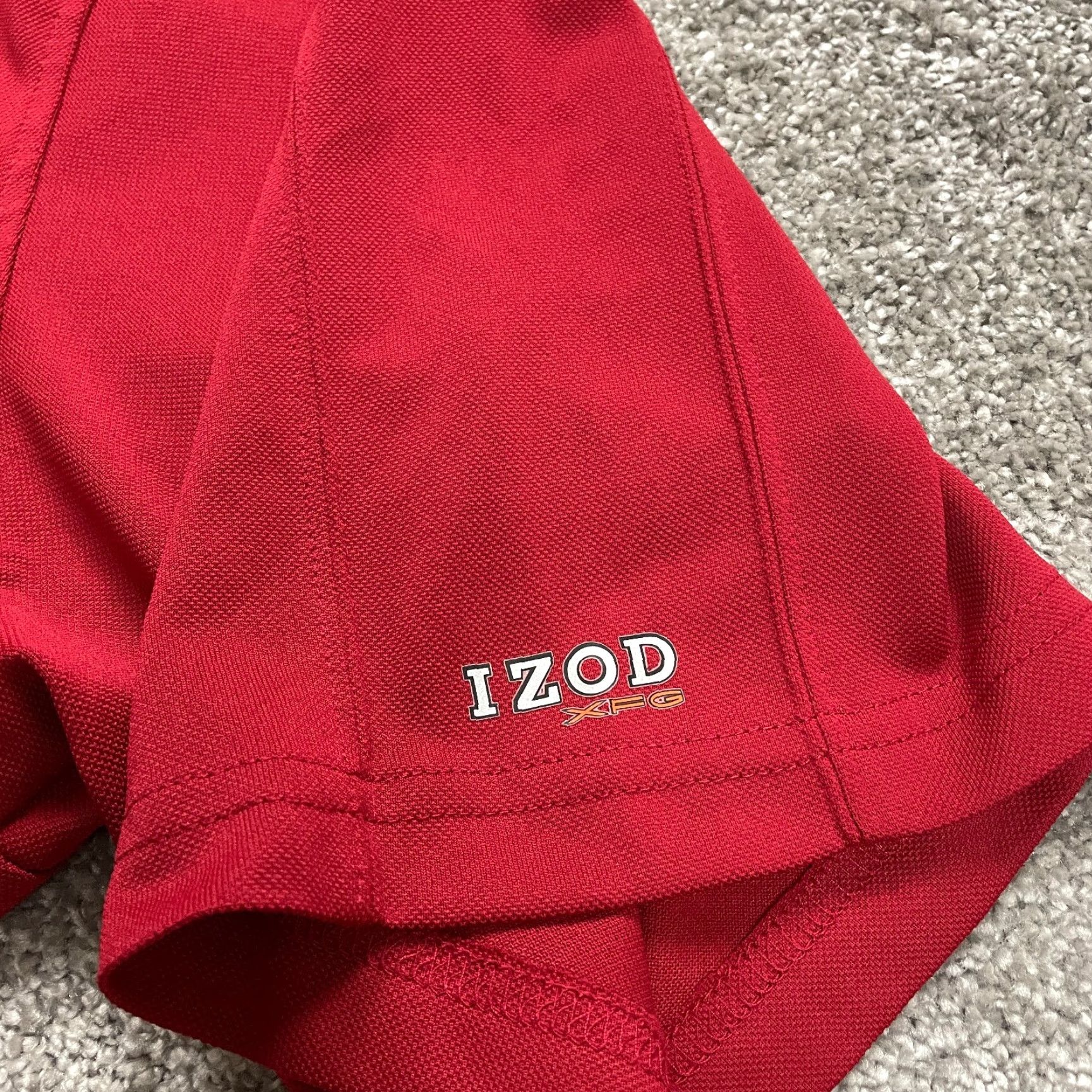 Izod IZOD Polo Shirt Mens XXL Red Polyester Collared Short Sleeve Active Size US XXL / EU 58 / 5 - 7 Thumbnail