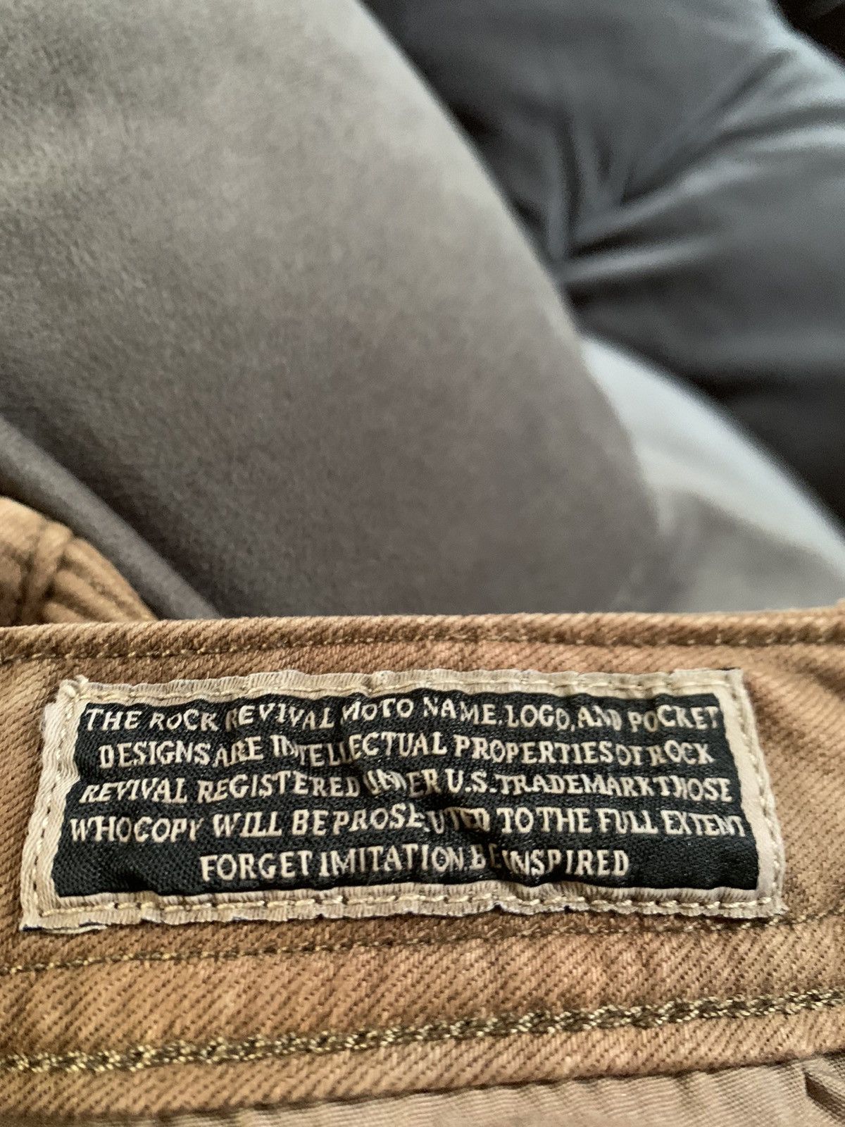 Rock Revival *RARE* New Rock Revival Distressed Biker Moto Denim Jeans Size US 34 / EU 50 - 10 Thumbnail