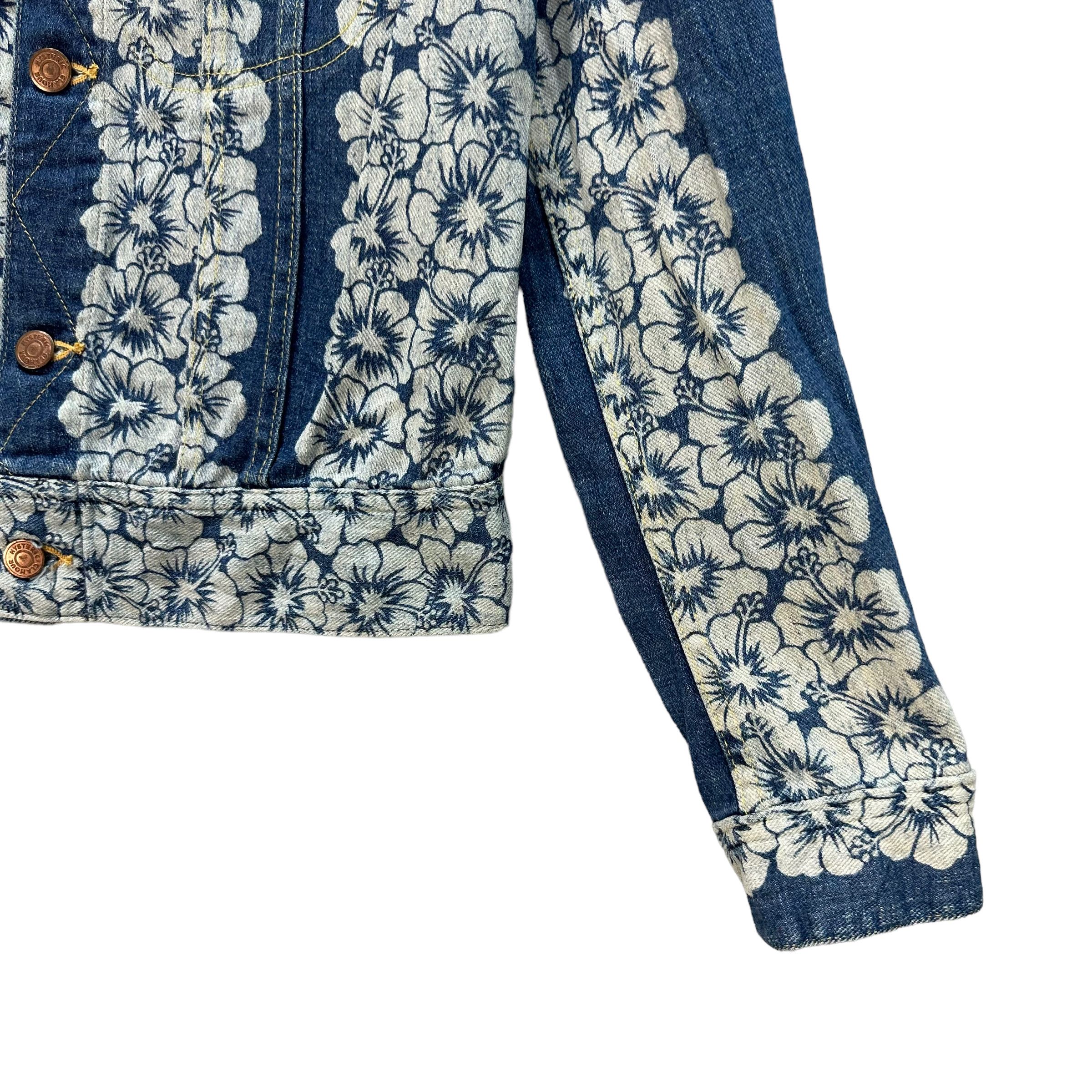 Hysteric Glamour HYSTERIC GLAMOUR FLOWER PRINT DENIM JACKET #7783-172 Size S / US 4 / IT 40 - 7 Thumbnail