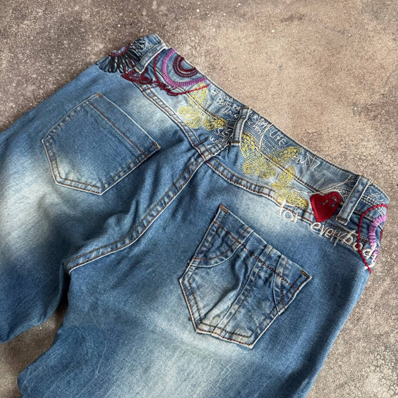 Desigual × Japanese Brand × Vintage Y2K Desigual Vintage Amazing Skinny Cuffed Jeans Size 27" / US 4 / IT 40 - 5 Thumbnail