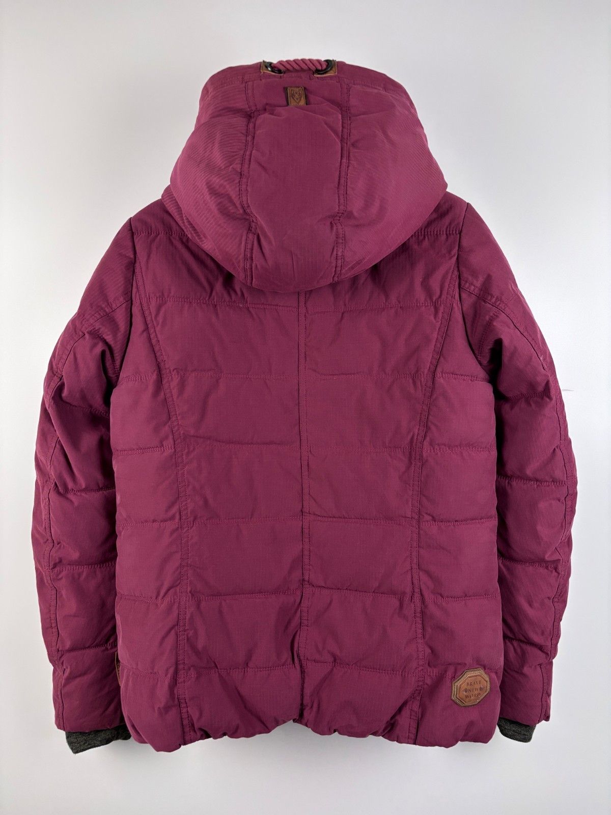 Naketano Womens Naketano Full Zip Warm Hooded Jacket Burgundy Size L Size L / US 10 / IT 46 - 5 Thumbnail