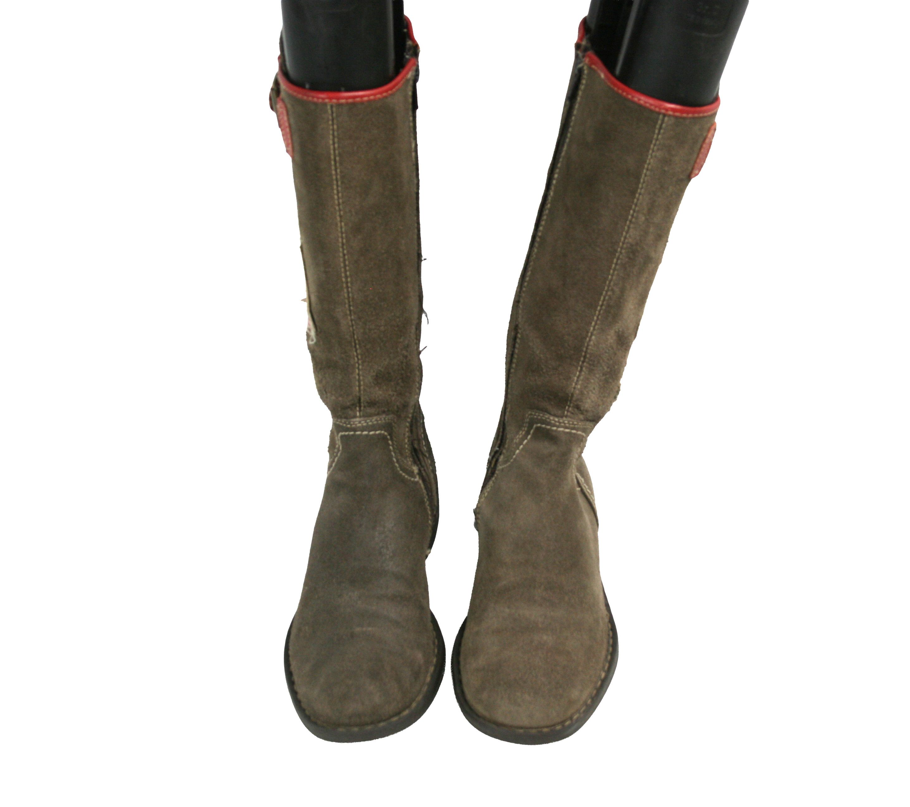 Replay 00S Y2K Moto High Suede Boots Vintage Size US 5 / IT 35 - 7 Thumbnail