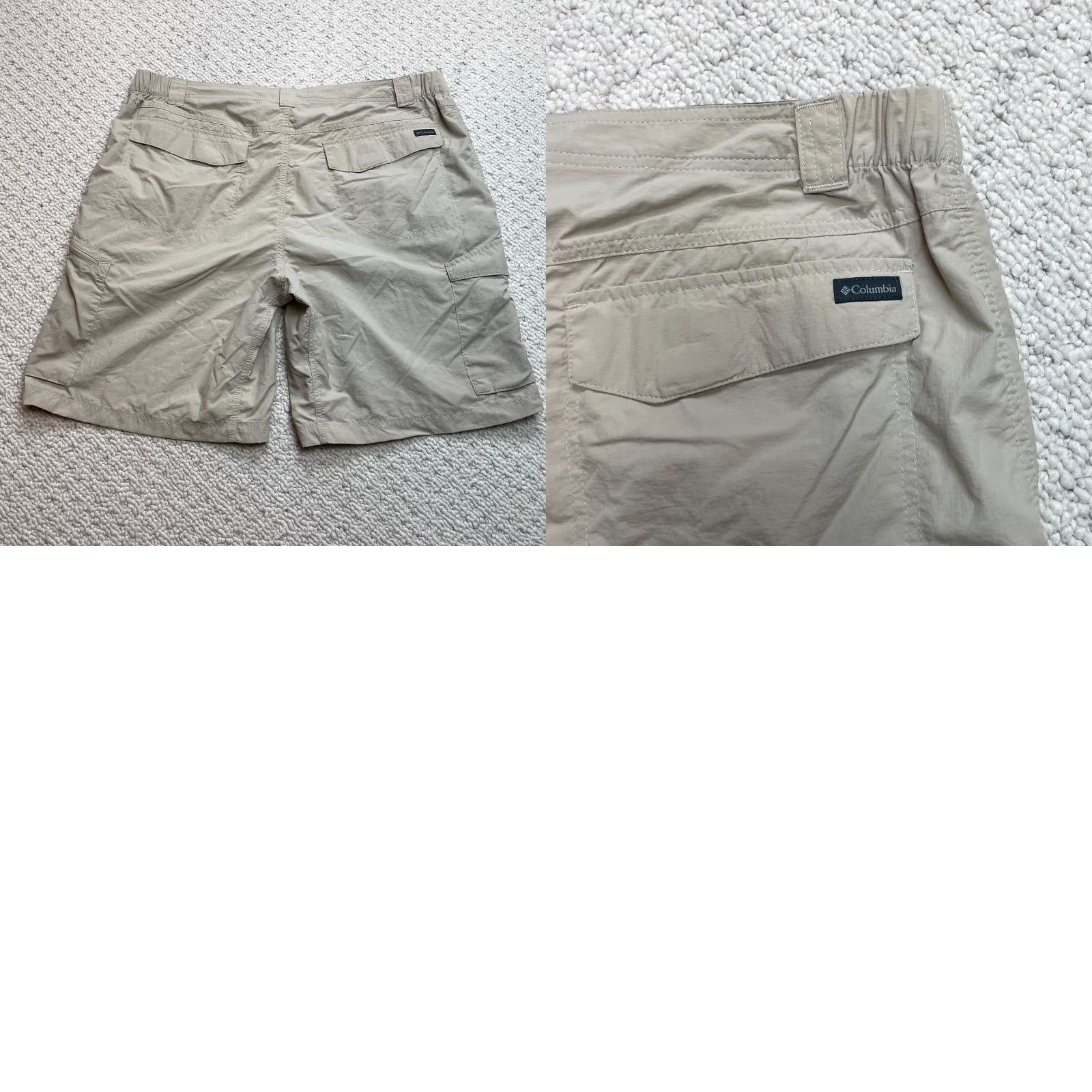 Vintage Columbia Cargo Shorts Mens 42 Solid Green 10" Inseam Cargo Pocket Outdoor Athletic Casual Pants Size US 42 / EU 58 - 9 Thumbnail