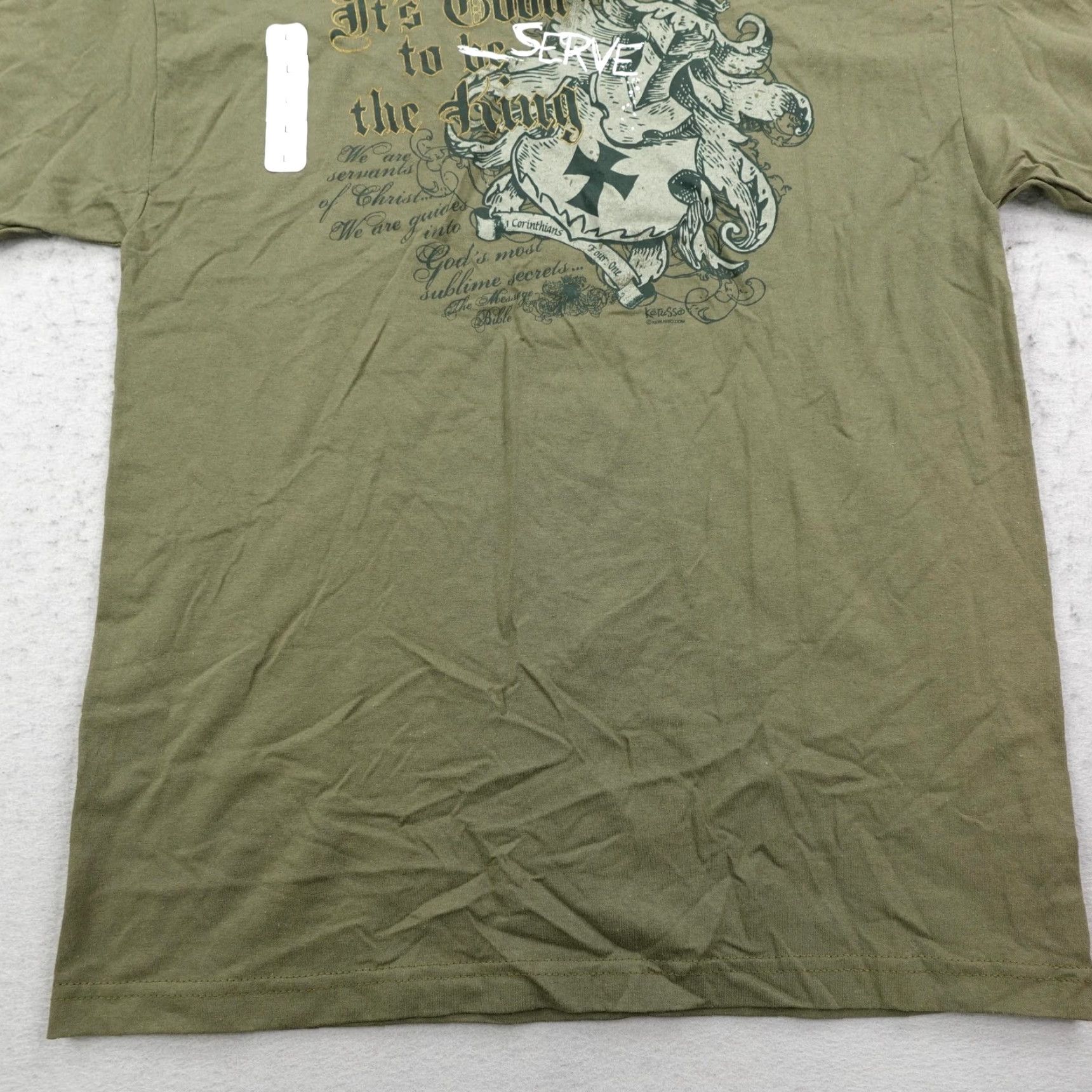 Vintage VINTAGE Kerusso Shirt Mens Large Green Christian Y2K Deadstock NEW Shirt Mens Large Green Christian Y2K Deadstock NEW Size US L / EU 52-54 / 3 - 3 Thumbnail