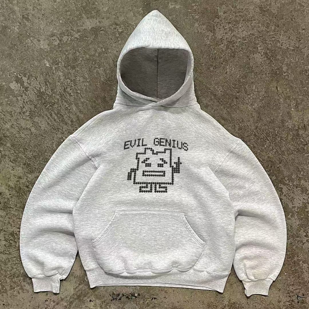 Japanese Brand × Vintage Gray retro cartoon print loose cotton Size US L / EU 52-54 / 3 - 1 Thumbnail