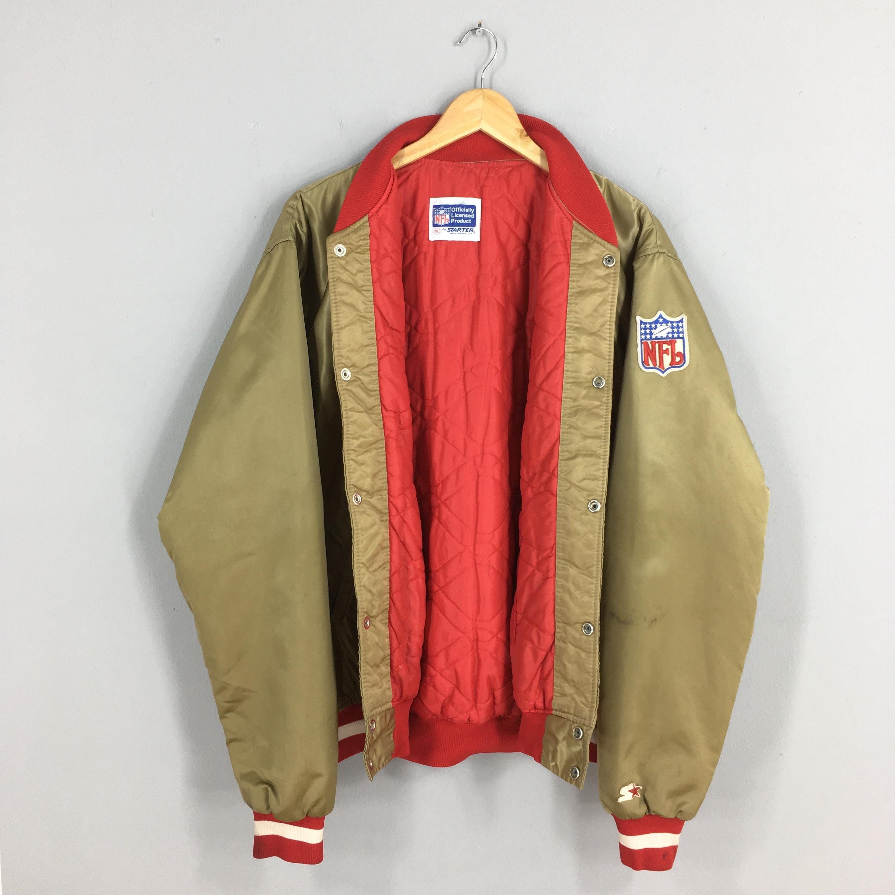 NFL Vintage San Francisco 49ers NFL Gold Satin Jacket XLarge Size US XL / EU 56 / 4 - 7 Thumbnail