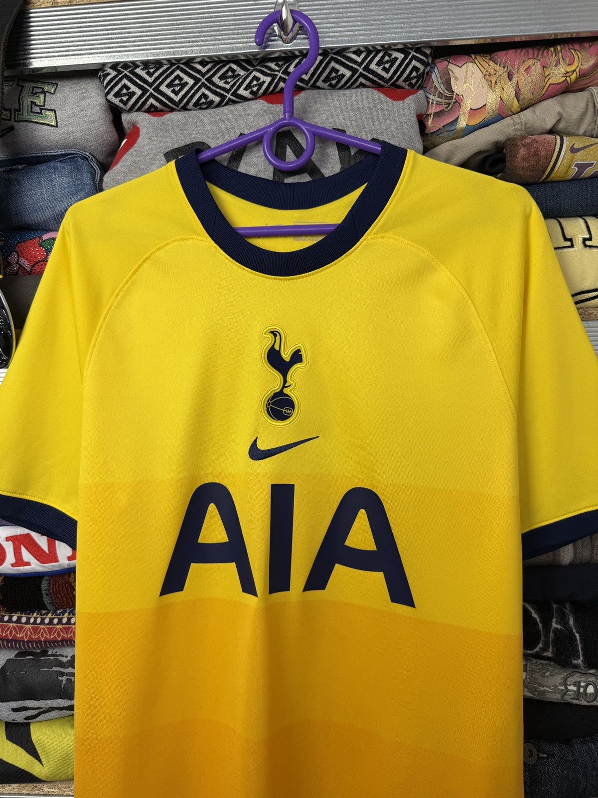 Nike Tottenham Nike AIA swoosh away jersey Shirt tee vintage Size US M / EU 48-50 / 2 - 3 Thumbnail