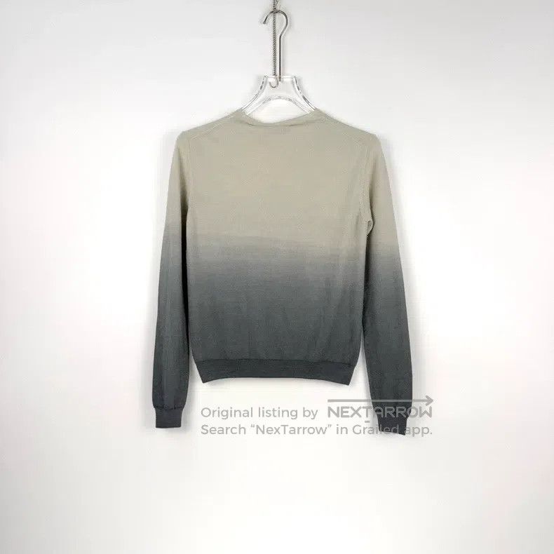 Dior Dior Gradient beige gray embroidered bee cashmere sweater Size XS / US 0-2 / IT 36-38 - 4 Thumbnail