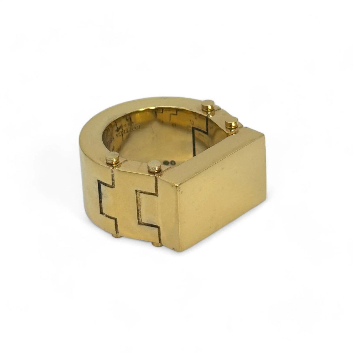 Bottega Veneta o1n1vont1124 Size: 19 / Bolt Ring in Gold Size ONE SIZE - 2 Thumbnail