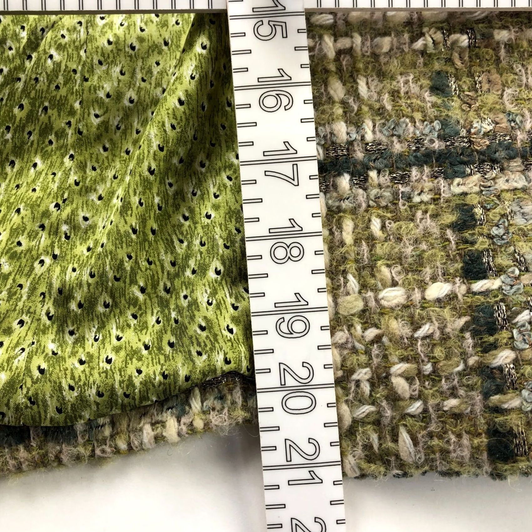 Vintage Andrea Behar Size 6 Tweed Wool Acrylic Open Front Blazer Jacket Brown Green Womens Size M / US 6-8 / IT 42-44 - 3 Thumbnail