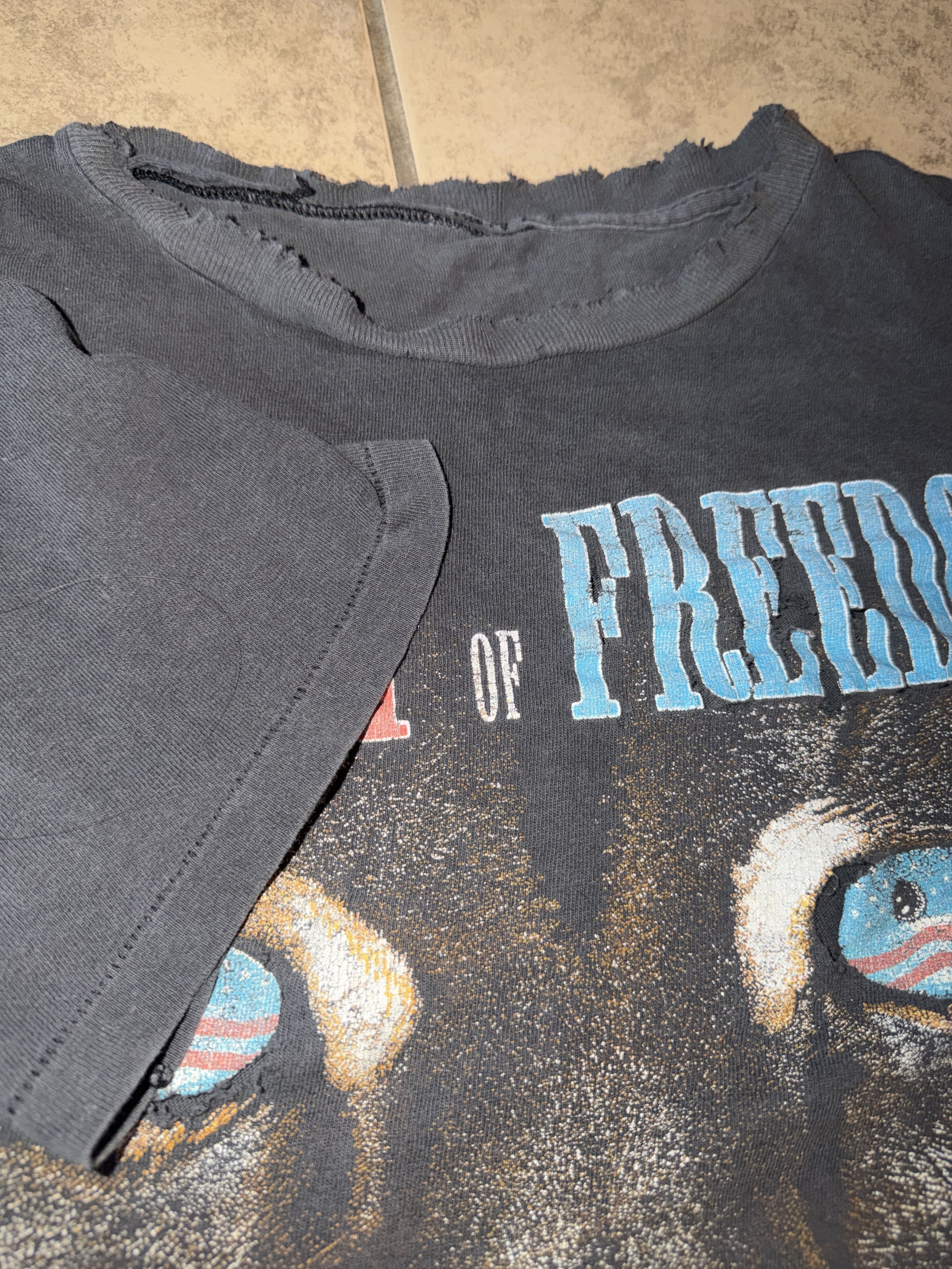 Other Thrashed Tiger The Spirit Of Freedom SingleStitch Vtg Boxy M Size US M / EU 48-50 / 2 - 3 Thumbnail