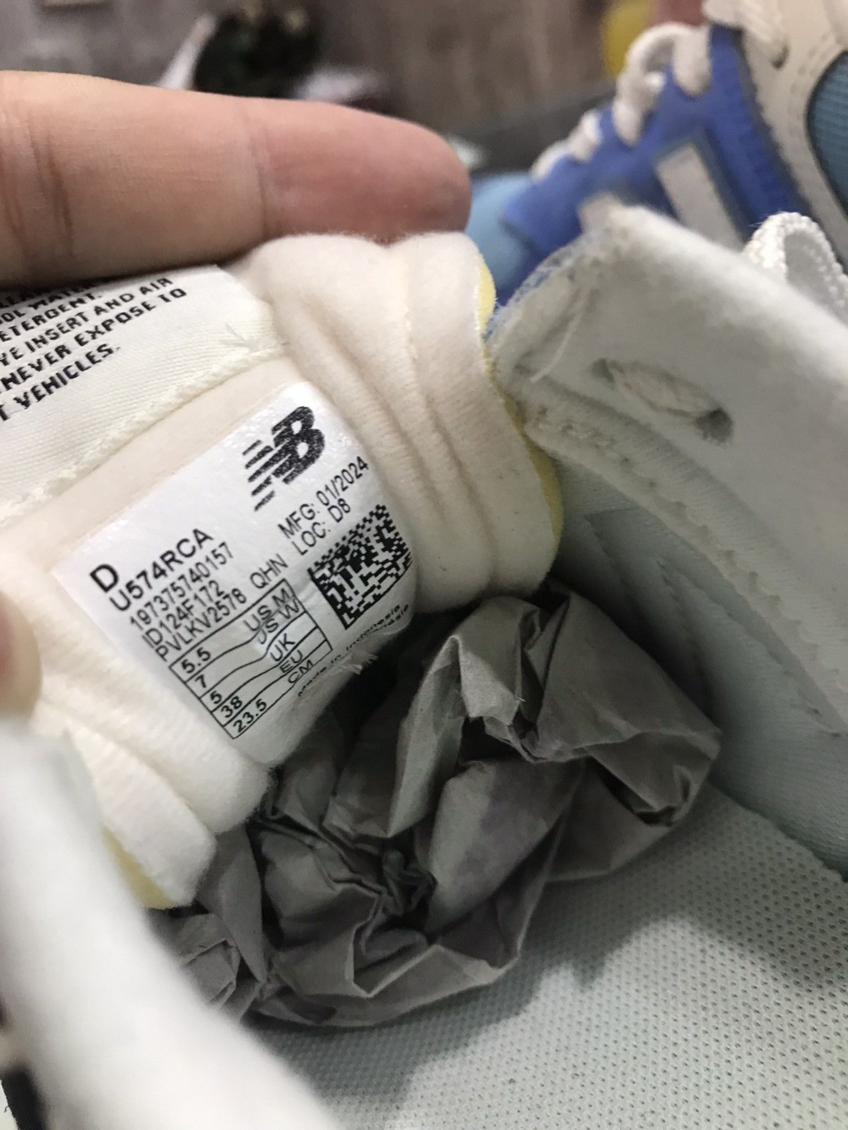 Hysteric Glamour × New Balance New Balance 574 Blue Laguna Sea Salt U574RCA U RCA sneakers Size US 5.5 / EU 38 - 19 Thumbnail