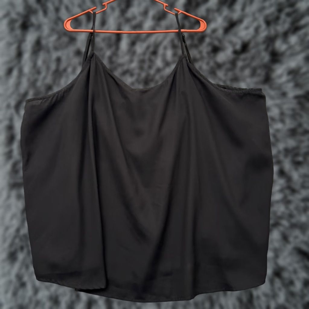 Vintage Ellos Tank Top Womens 3X Plus Size 30/32 Dark Fairy Whimsigoth Flowy Office Cami Shirt Camisole Bohemian City Classic Womens Size XXL / US 16-18 / IT 52-54 - 1 Thumbnail