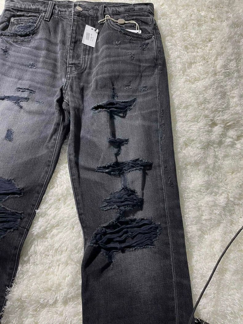 Amiri Amiri Destroyed Slouch Jean Size US 28 / EU 44 - 3 Thumbnail