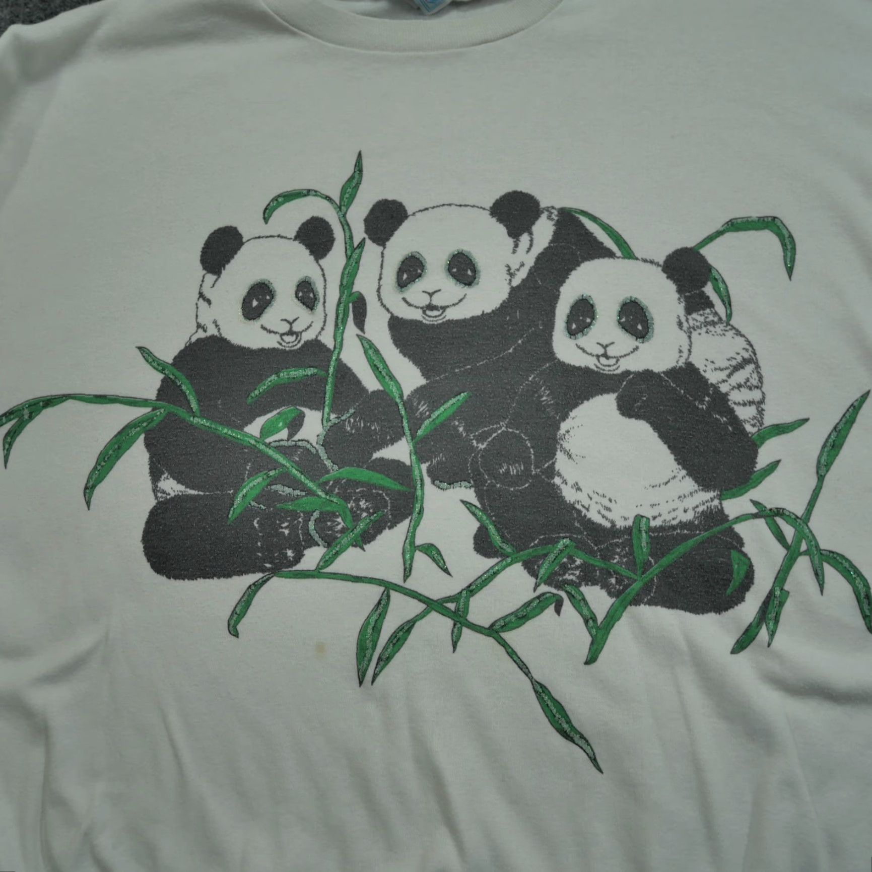 Vintage VINTAGE Panda Shirt Womens XL Oversized Maternity Bear Nature 90s Size XL / US 12-14 / IT 48-50 - 2 Thumbnail