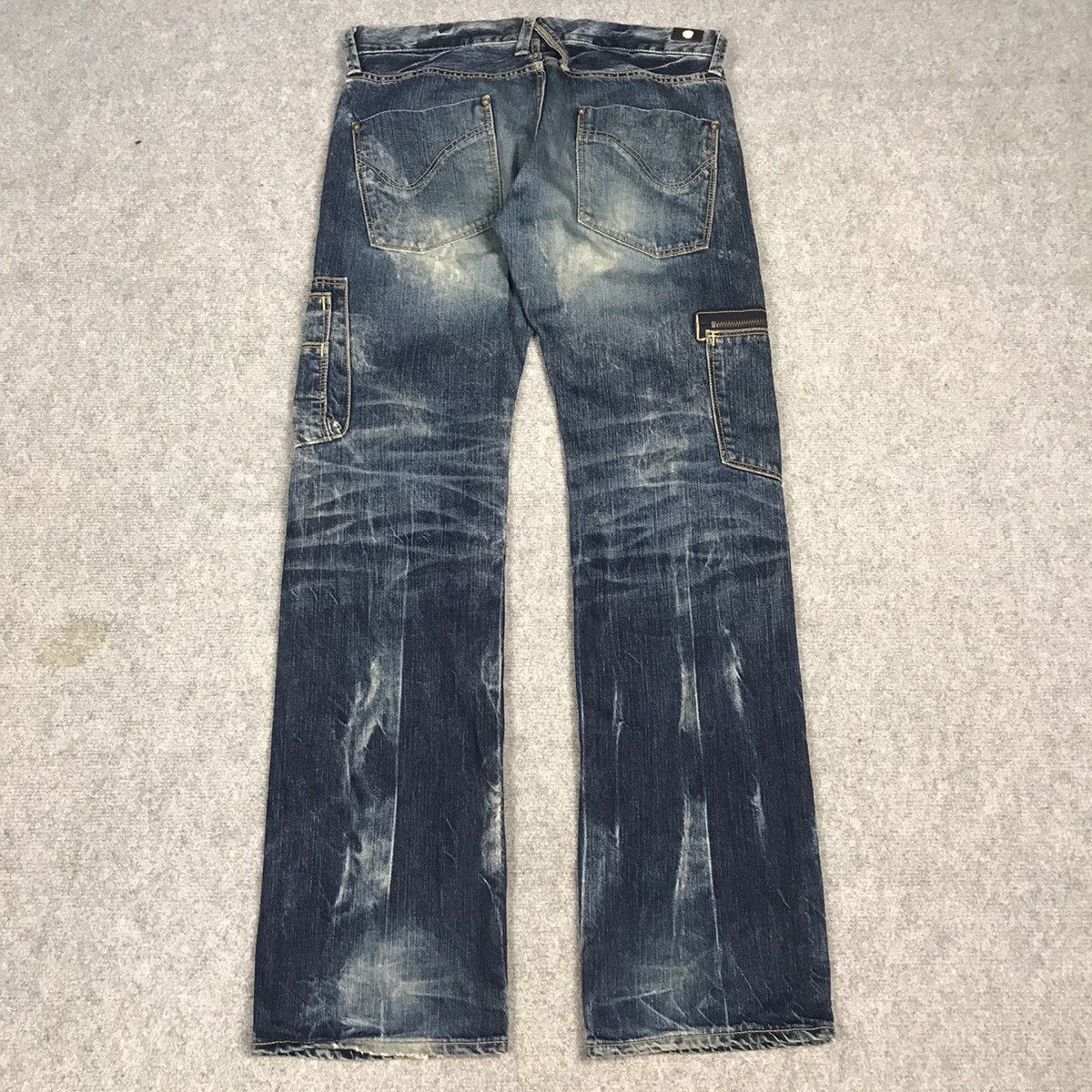 Japanese Brand BAGGY JEANS BLUE WAY JAPAN DENIM PANTS Size US 32 / EU 48 - 8 Thumbnail