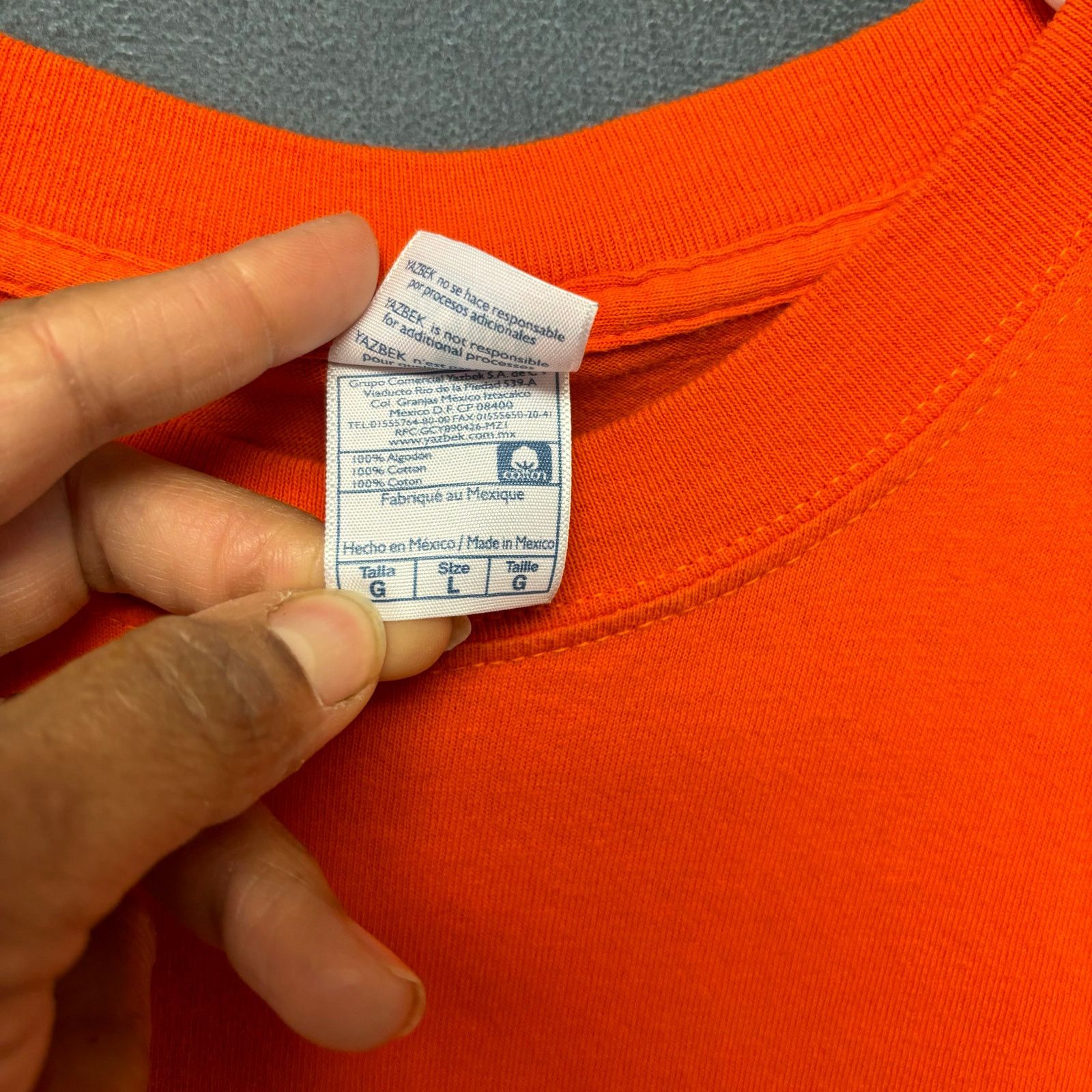 Other Vintage Yazbek Shirt Blank Orange Mens Large Heavyweight Size US L / EU 52-54 / 3 - 4 Thumbnail