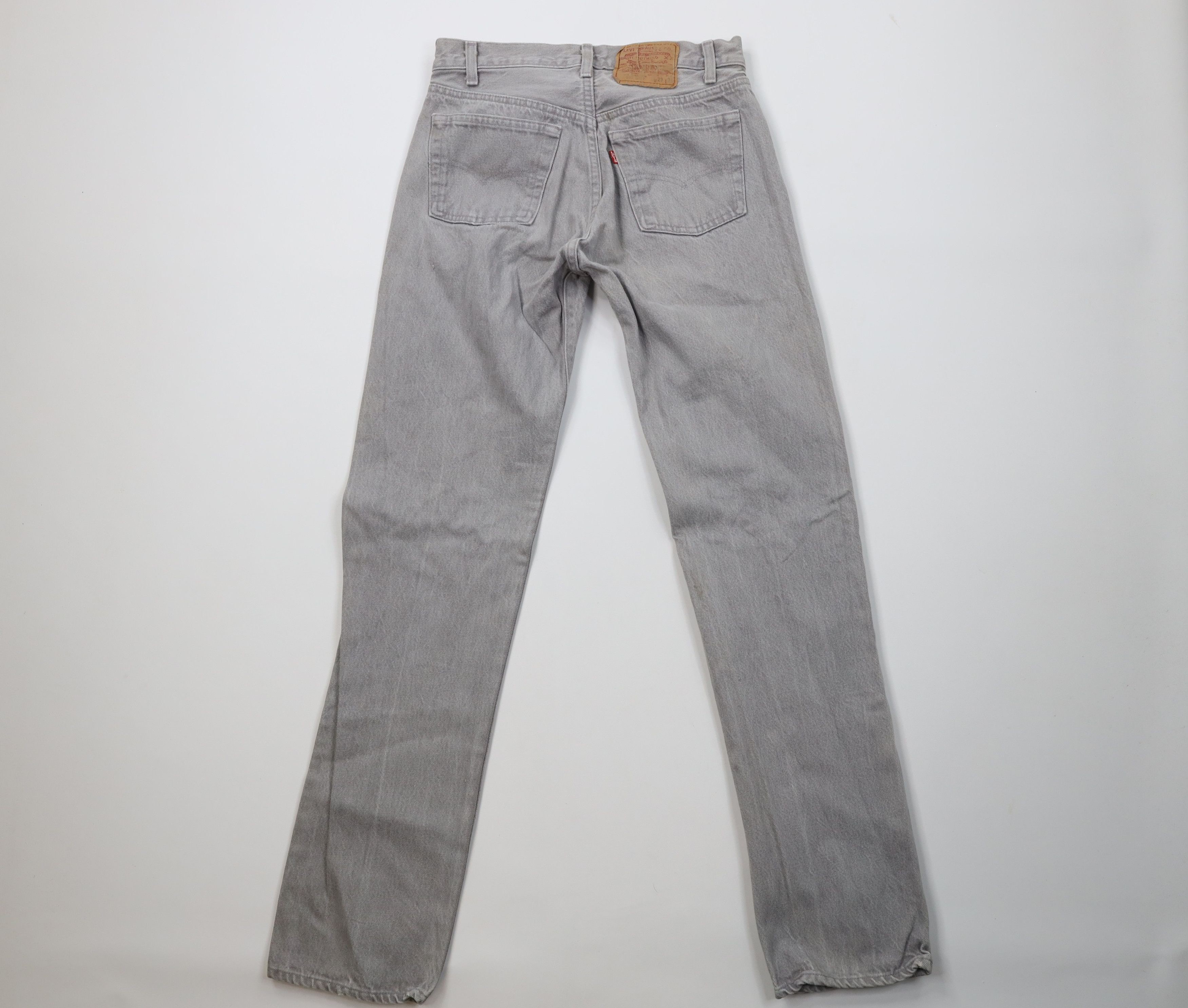 Levi's Vintage 80s Levis 501xx Button Fly Original Jeans Gray USA Size US 29 - 10 Thumbnail