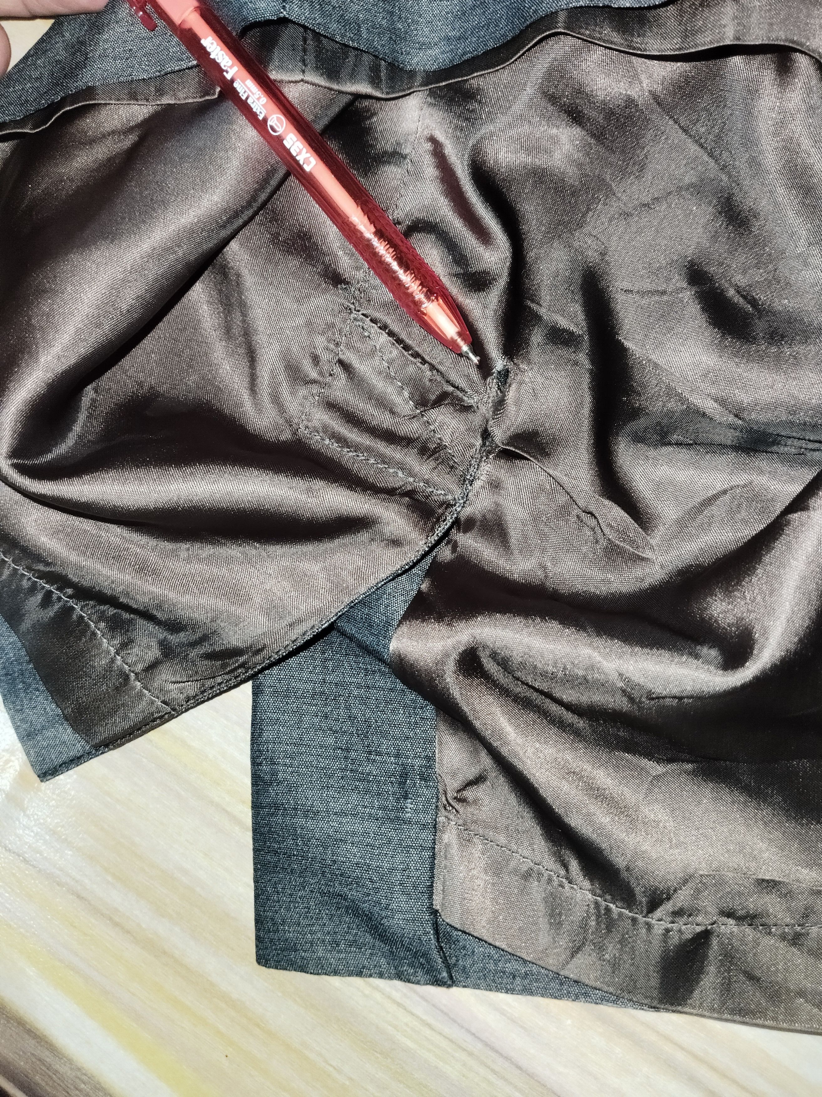 Prada PRADA Charcoal Blue Mini Skirt Size 25" / US 0 / IT 36 - 11 Thumbnail