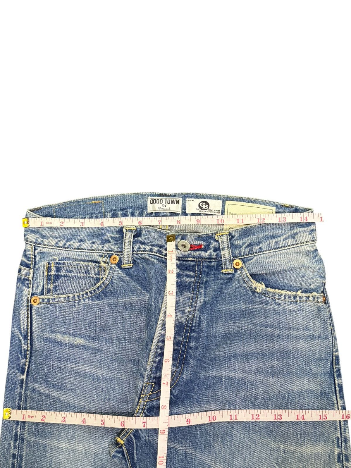 Edwin Vintage Frederick Selvedge Distressed Jeans Size 29" - 6 Thumbnail