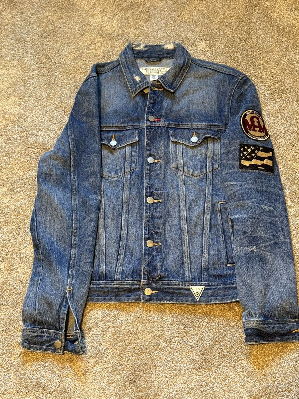 Guess Guess Flag Denim Jacket Size US M / EU 48-50 / 2 - 4 Thumbnail