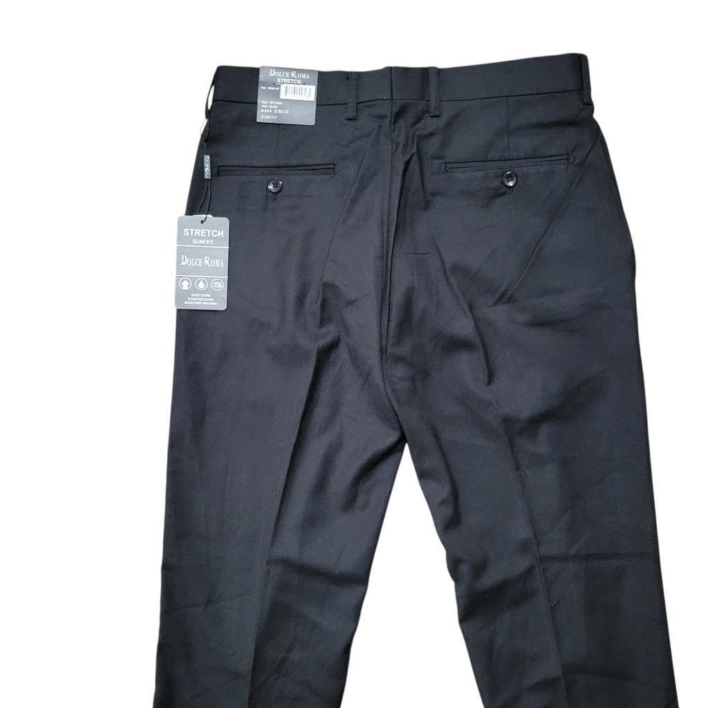 Other Dolce Roma Stretch Slim-Fit Dress Pants Men's Size 32/32 Size US 32 / EU 48 - 4 Thumbnail