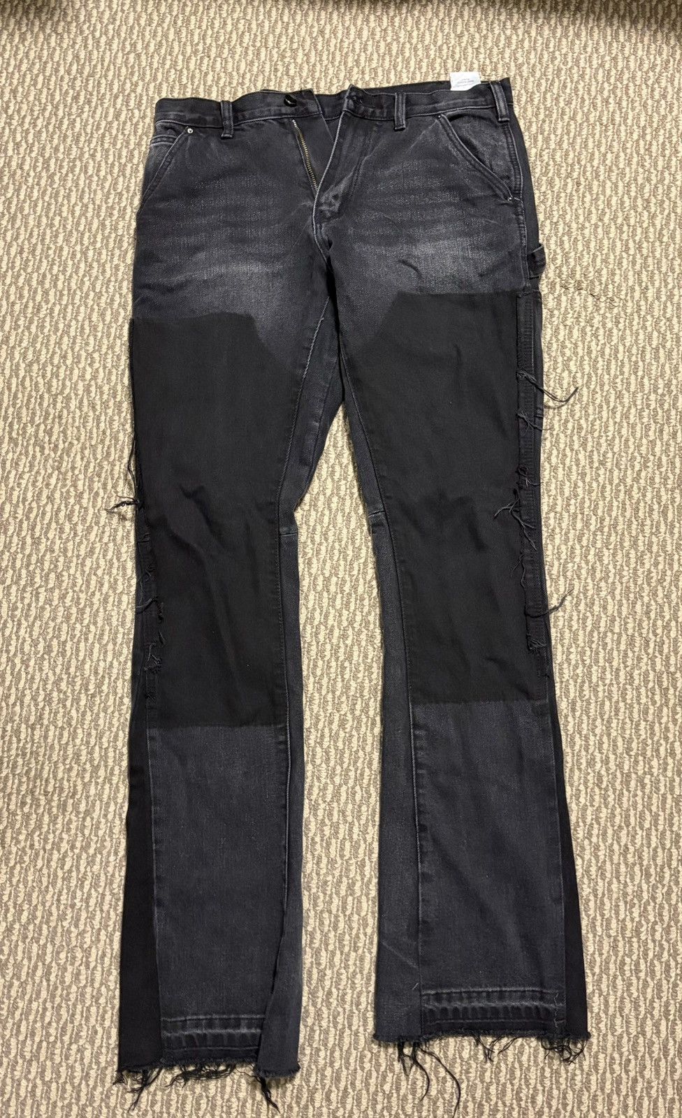 MNML MNML B118 Work Flare Denim Double Knee Carpenter Size US 31 - 1 Thumbnail