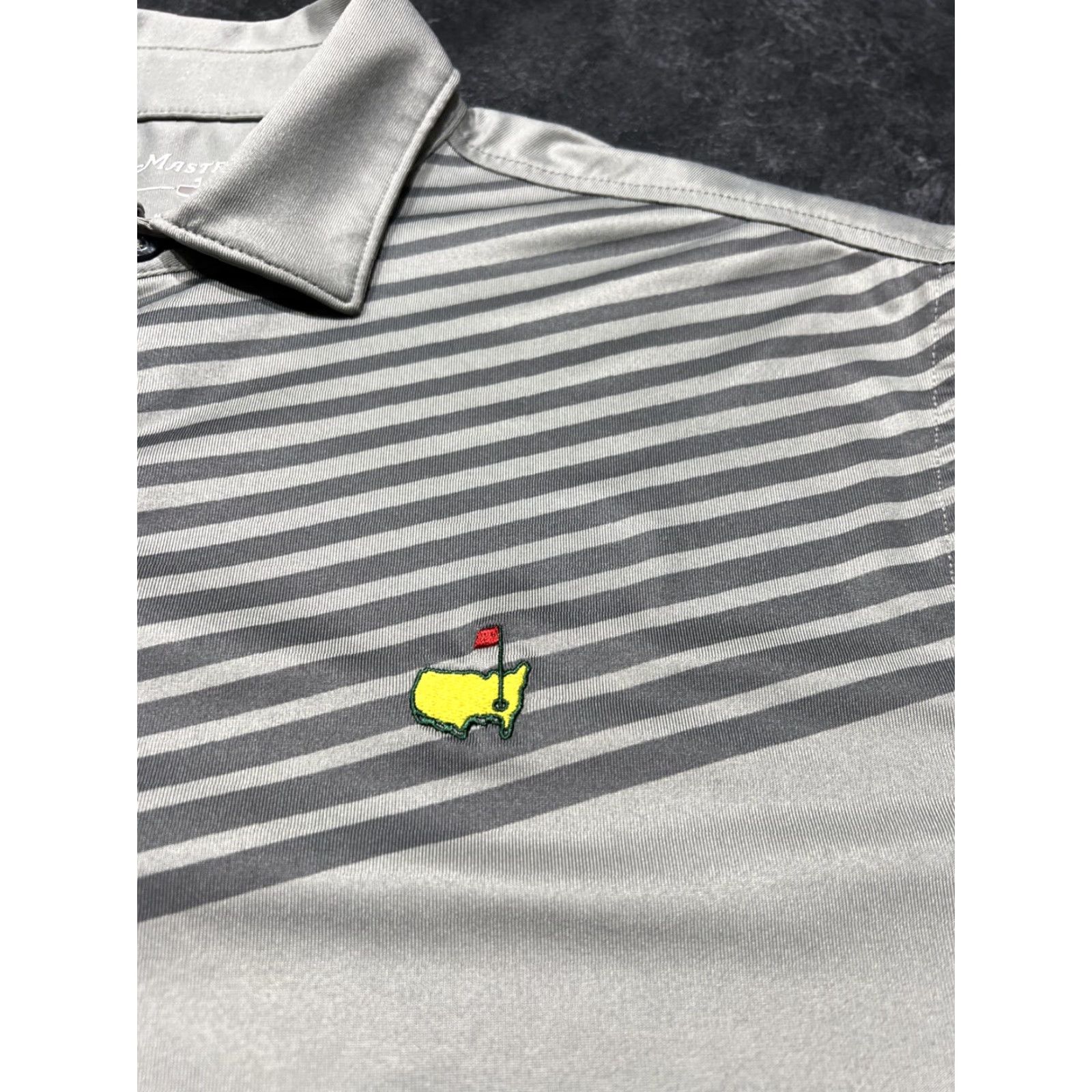 Vintage Masters Tech Polo Shirt Mens M Casual Gray Logo Golf Short Sleeve Size US M / EU 48-50 / 2 - 3 Thumbnail