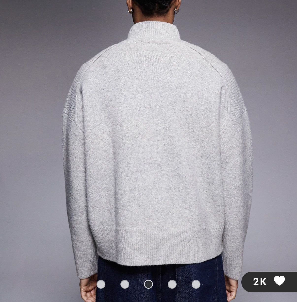 Asos ASOS DESIGN super oversized knitted wool seeater Size US XL / EU 56 / 4 - 4 Thumbnail