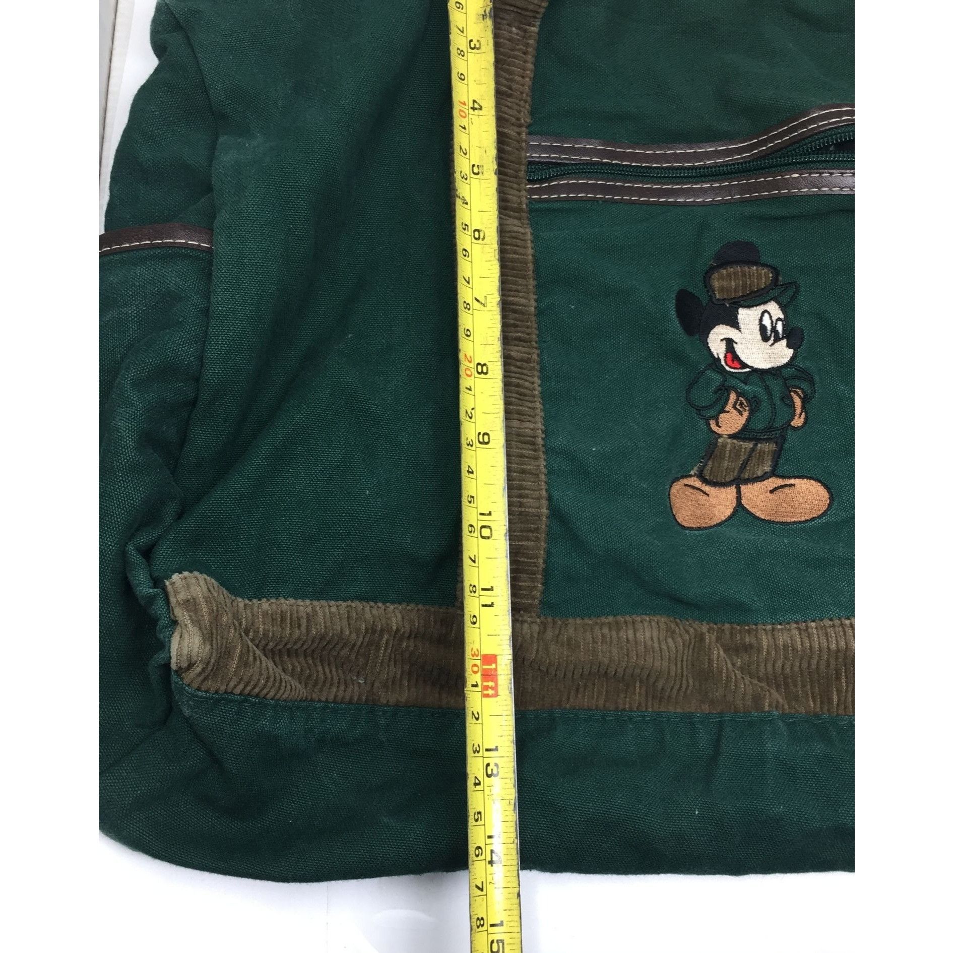 Disney Vintage Disney Mickey Unlimited Green and Brown Duffle Bag- Size ONE SIZE - 10 Thumbnail