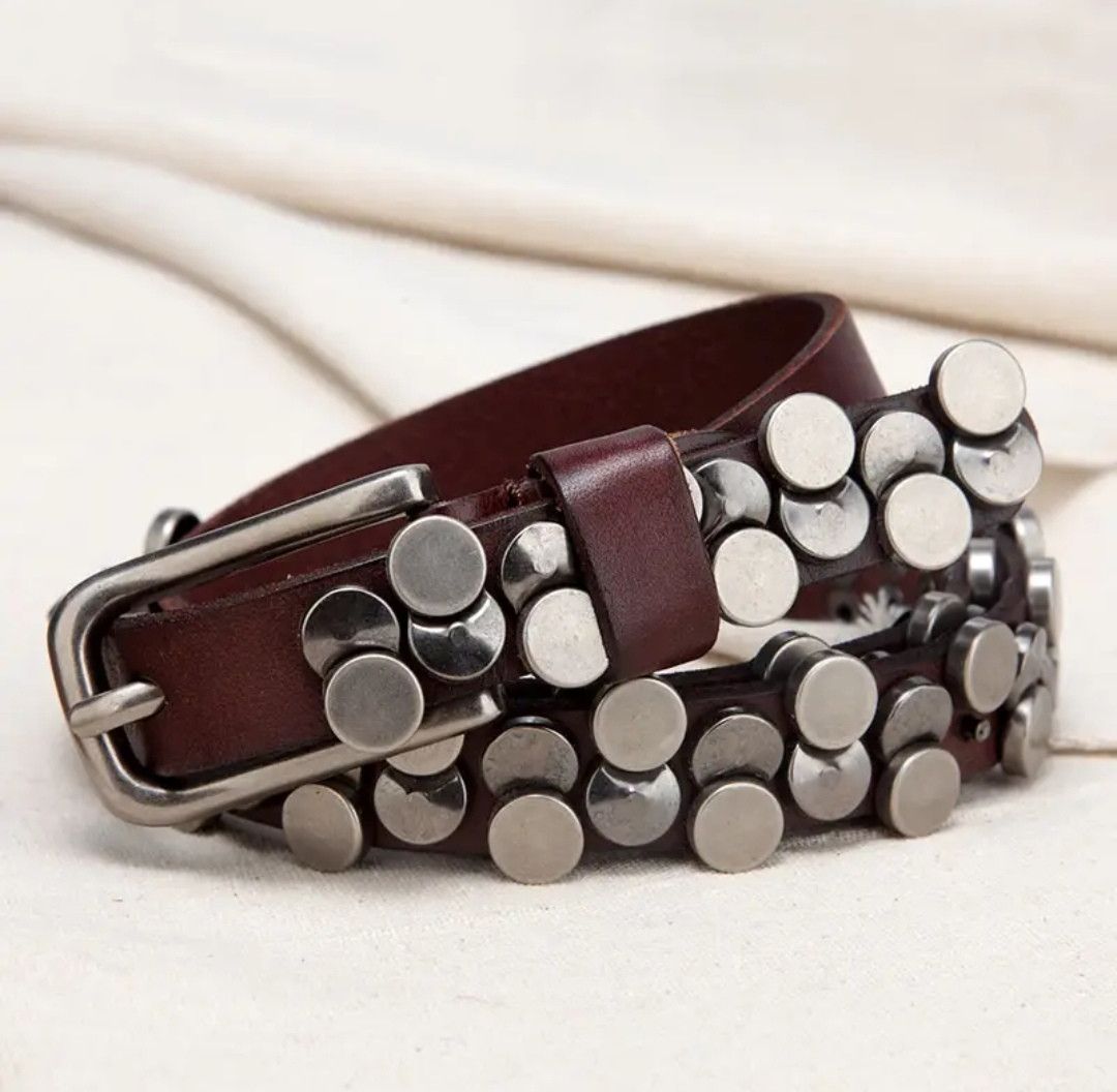 Japanese Brand Women Leather Belt Size ONE SIZE - 1 Thumbnail