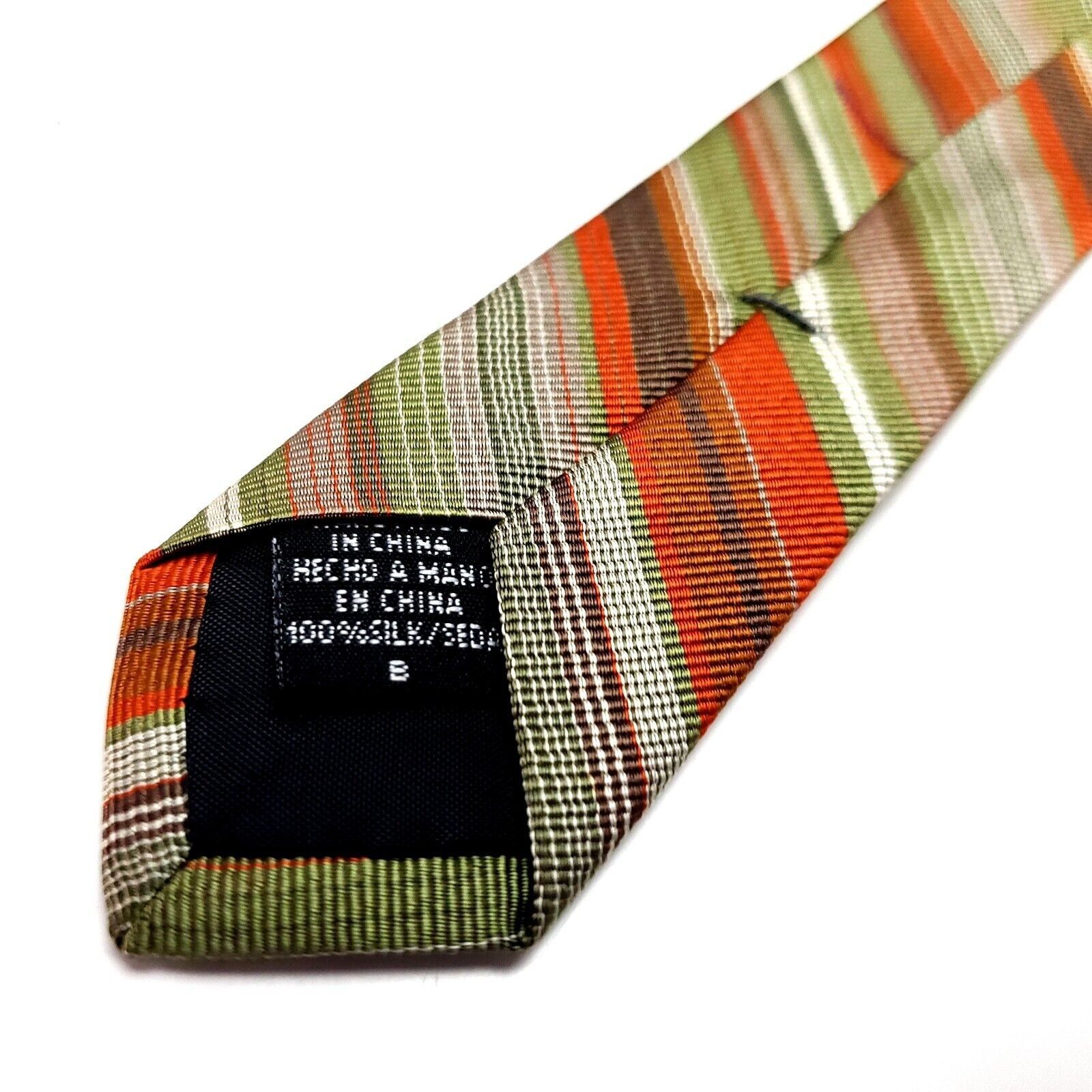 Dockers Dockers Multi Colored Silk Tie Woven Striped Size ONE SIZE - 6 Thumbnail