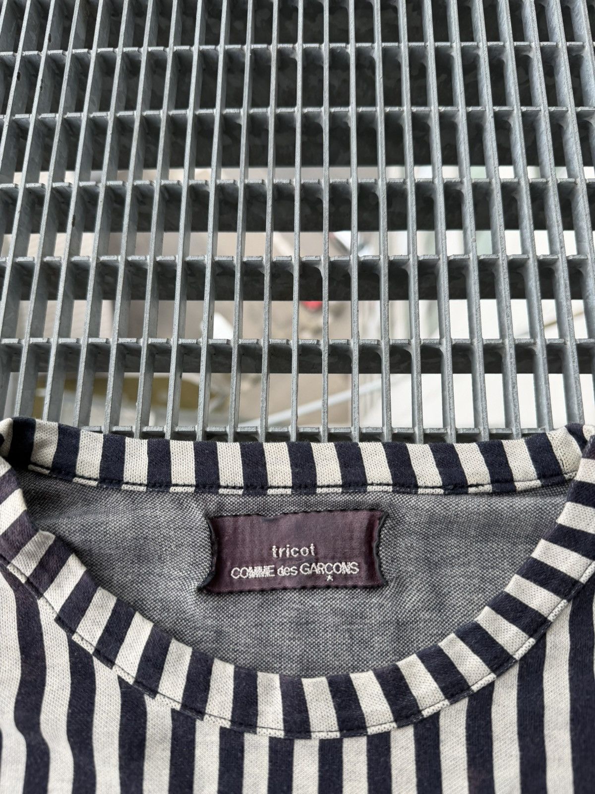 Tricot Comme des Garcons Rare Archive Vintage Comme Des Garsons Trikot Stripe Top Size M / US 6-8 / IT 42-44 - 2 Thumbnail