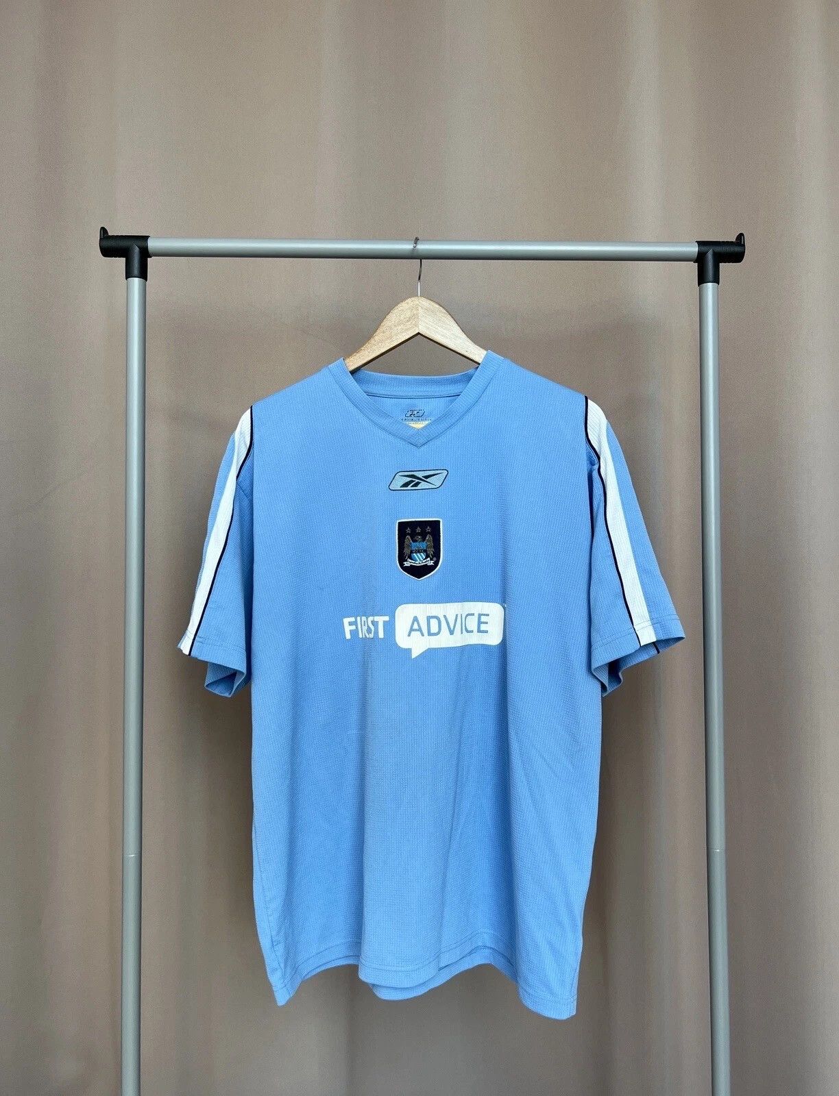 Reebok FC Manchester City 2003/2004 Training Football Shirt XL/XXL Size US XL / EU 56 / 4 - 1 Thumbnail