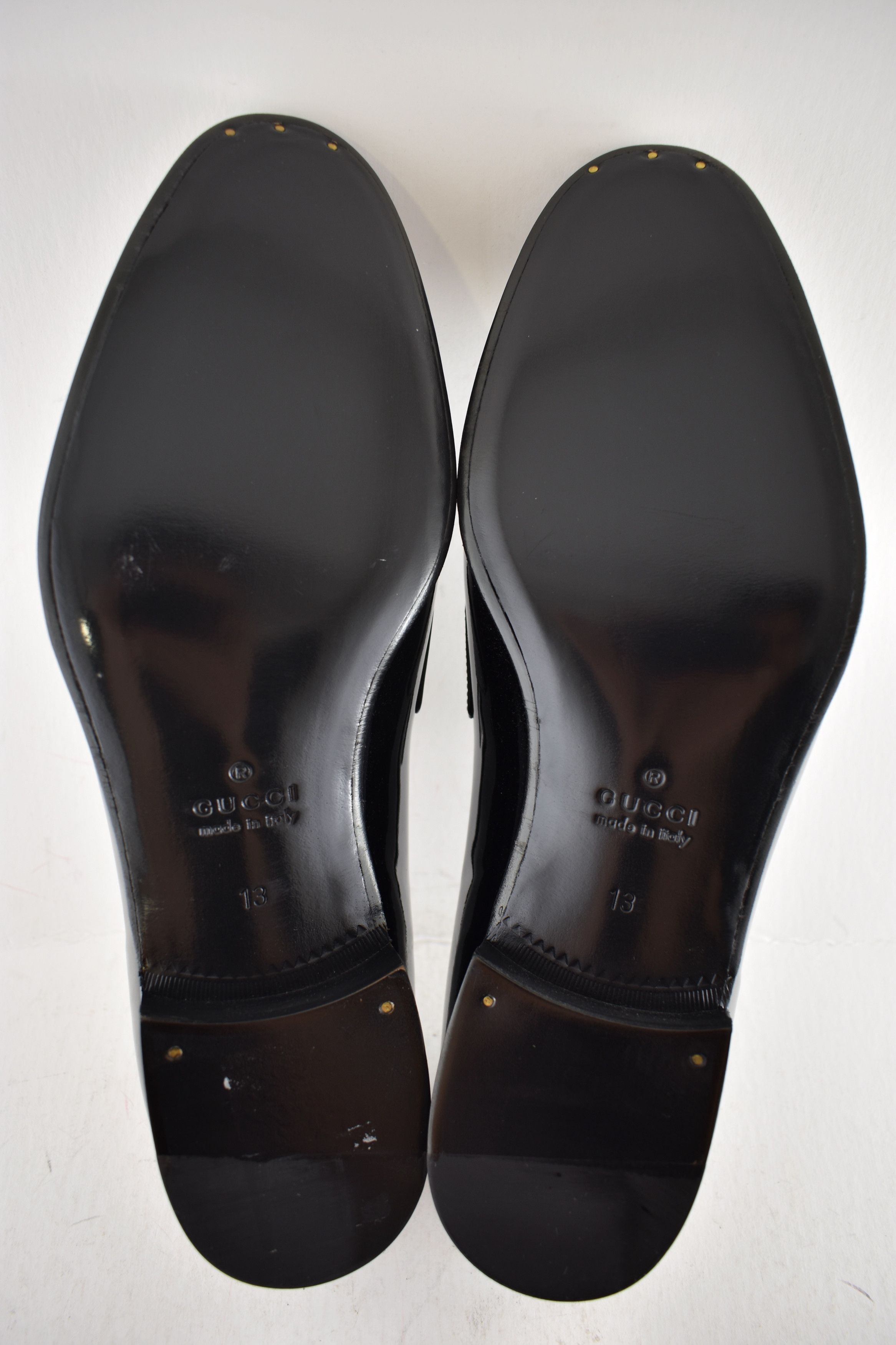 Gucci Gucci Ed Black Patent Leather Horsebit Loafer G 13 US 14 Size US 14 / EU 47 - 16 Thumbnail