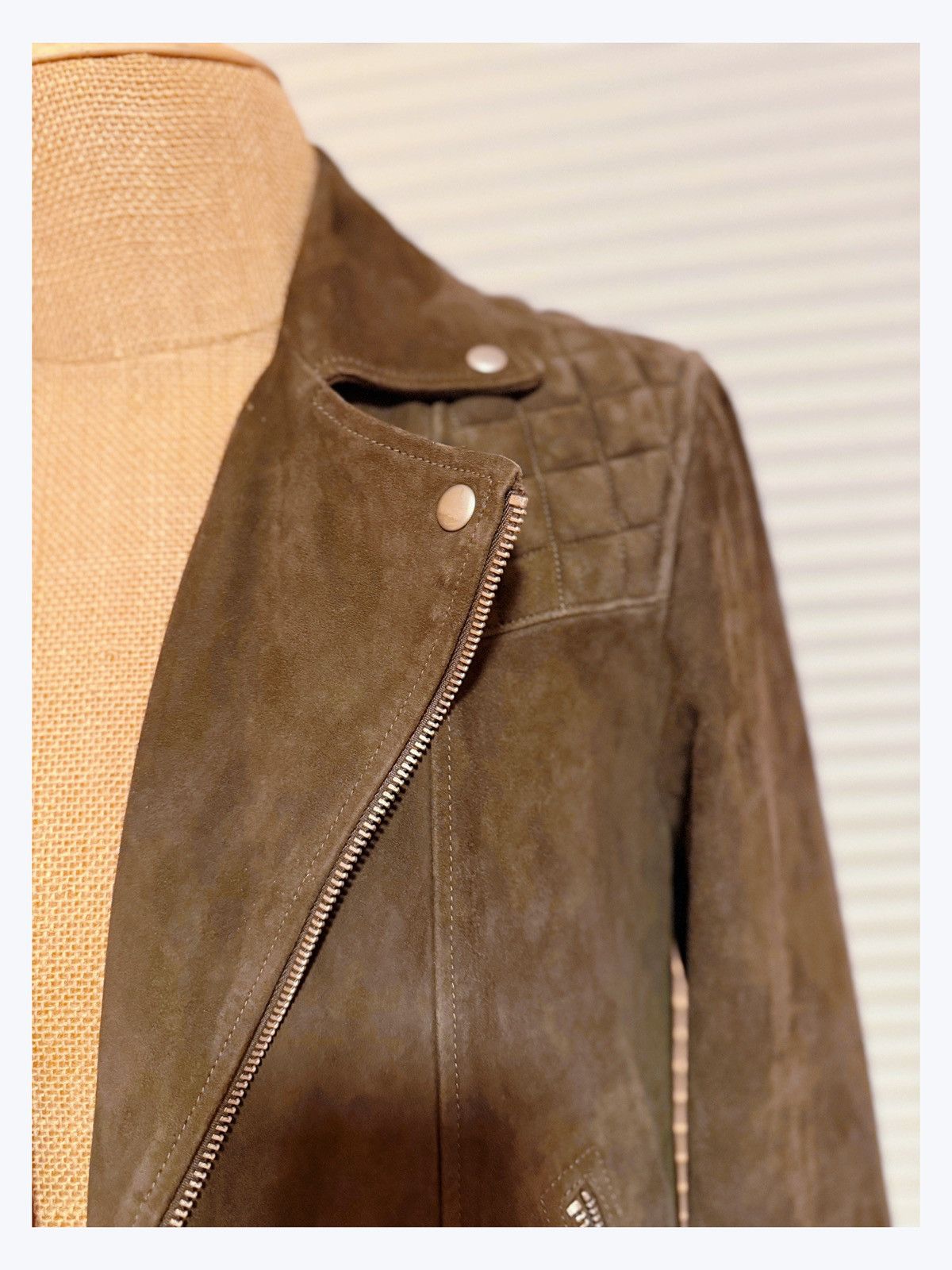 Allsaints ALLSAINTS Suede Biker Jacket – Small (New without Tag) Size US S / EU 44-46 / 1 - 4 Thumbnail