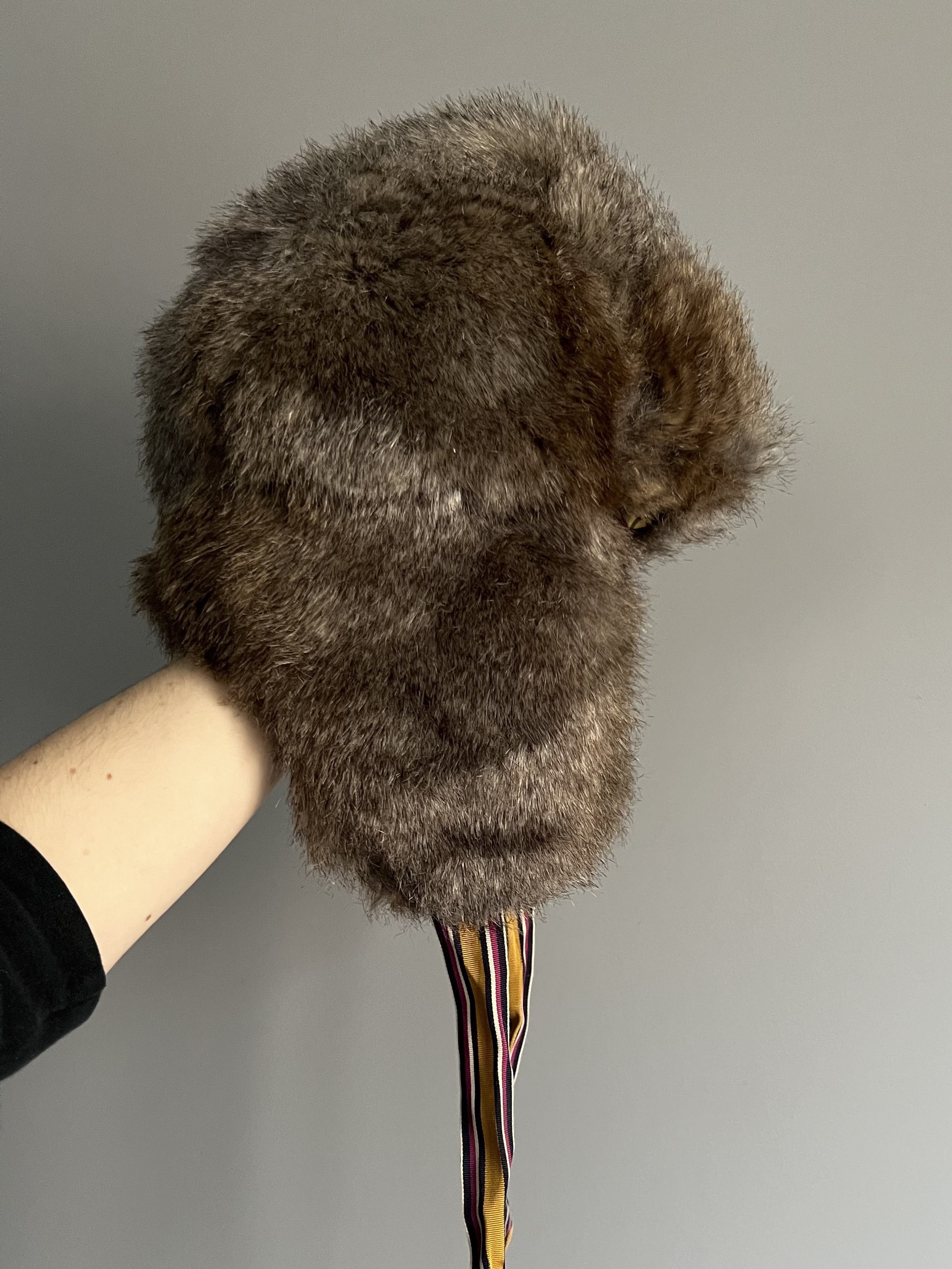 Japanese Brand Y2K Ushanka Fur Fuzzy Hat 90s Style Vintage ifsixwasnine Size ONE SIZE - 1 Thumbnail