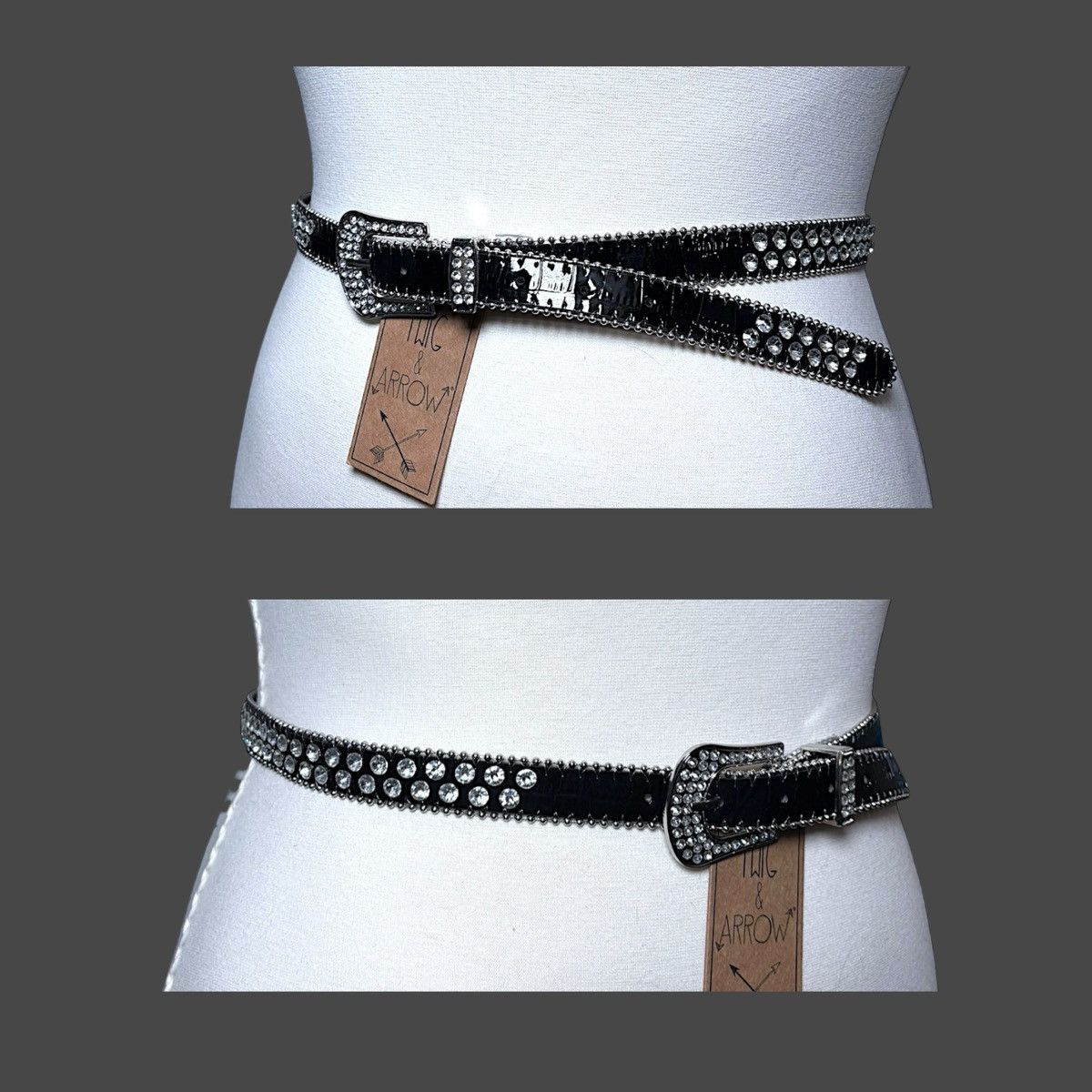 Other Twig and Arrow Women’s Western Style Black Belt Sz L/XL Size ONE SIZE - 14 Thumbnail