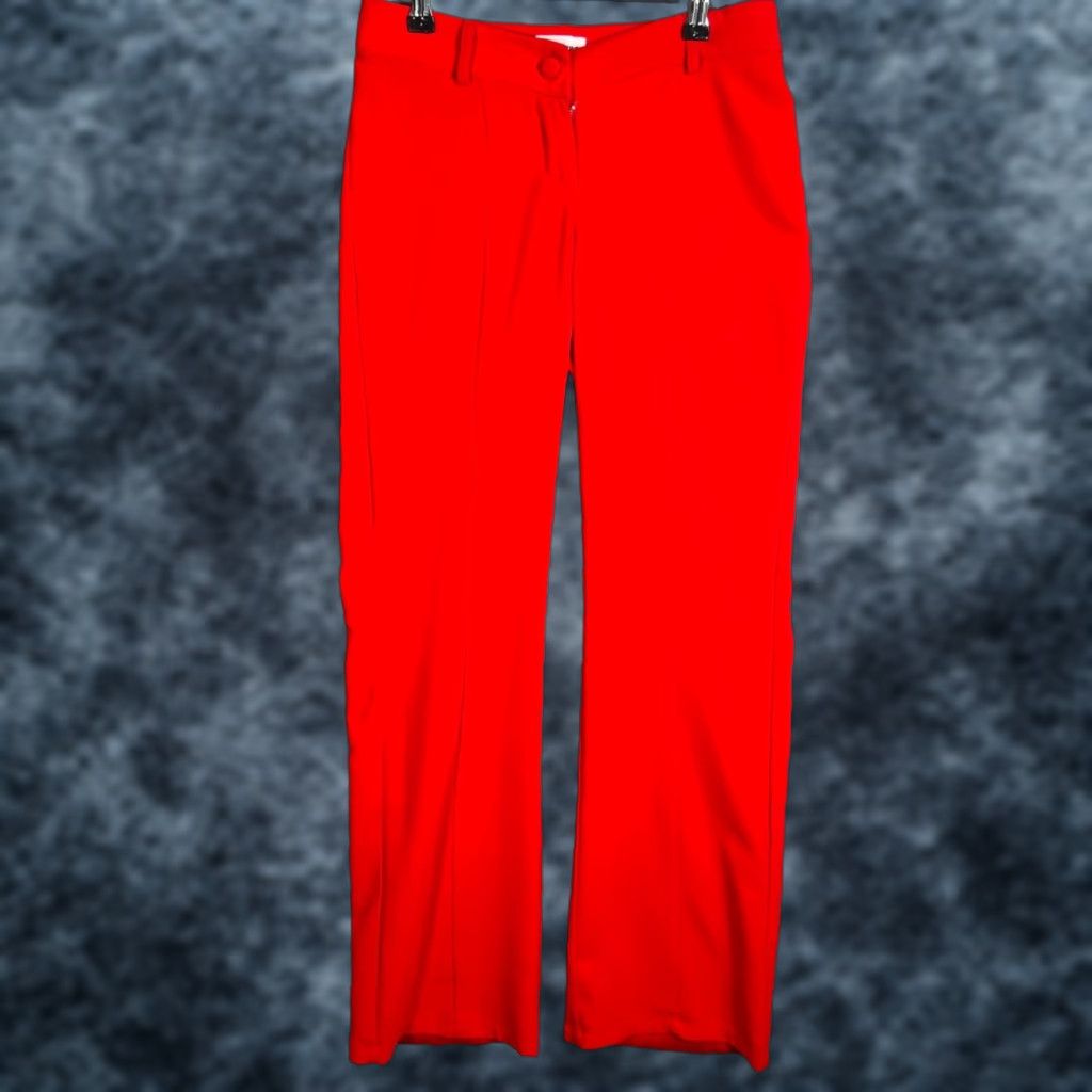 superdown Superdown Womens Size XXS Red Wide-Leg Trousers Pants Size 24" / US 00 / IT 34 - 1 Thumbnail