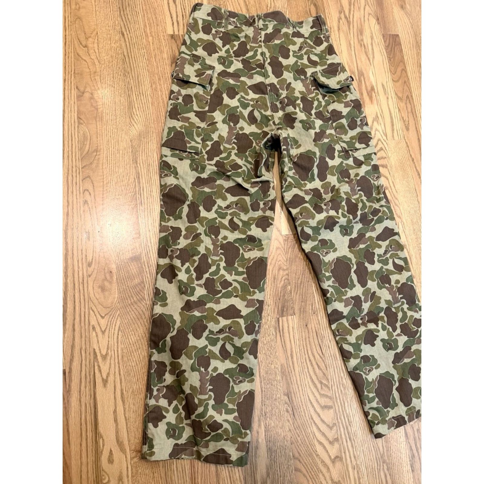 Vintage VINTAGE Army Camo Frogskin Pants Small 30x31 Unbranded Twill Cargo Military Reproduction Men's Pants Size US 29 - 4 Thumbnail