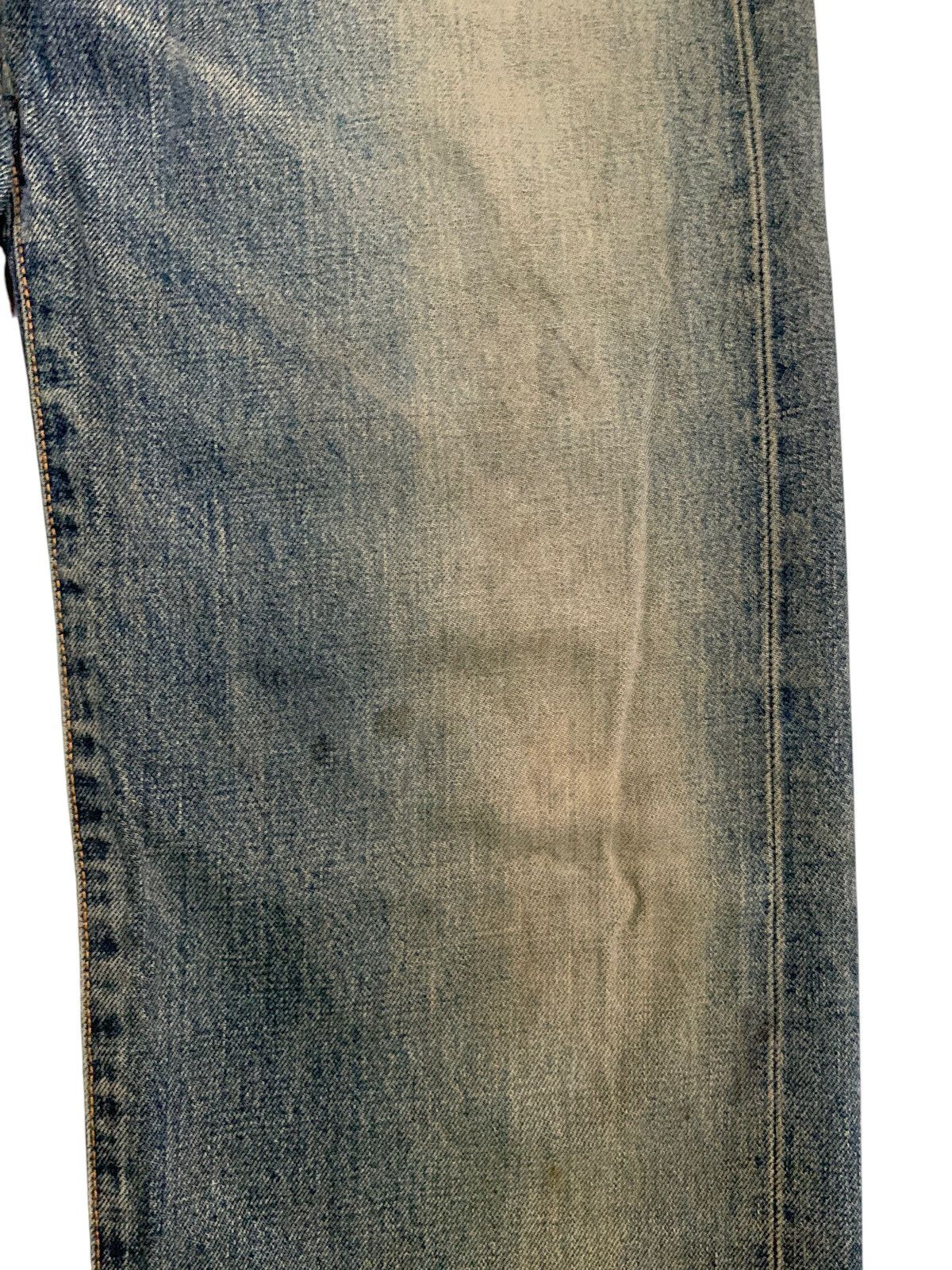 Kapital VINTAGE EDWIN 505X SELVEDGE BAGGY RUSTY DISTRESSED DENIM Size US 29 - 21 Thumbnail