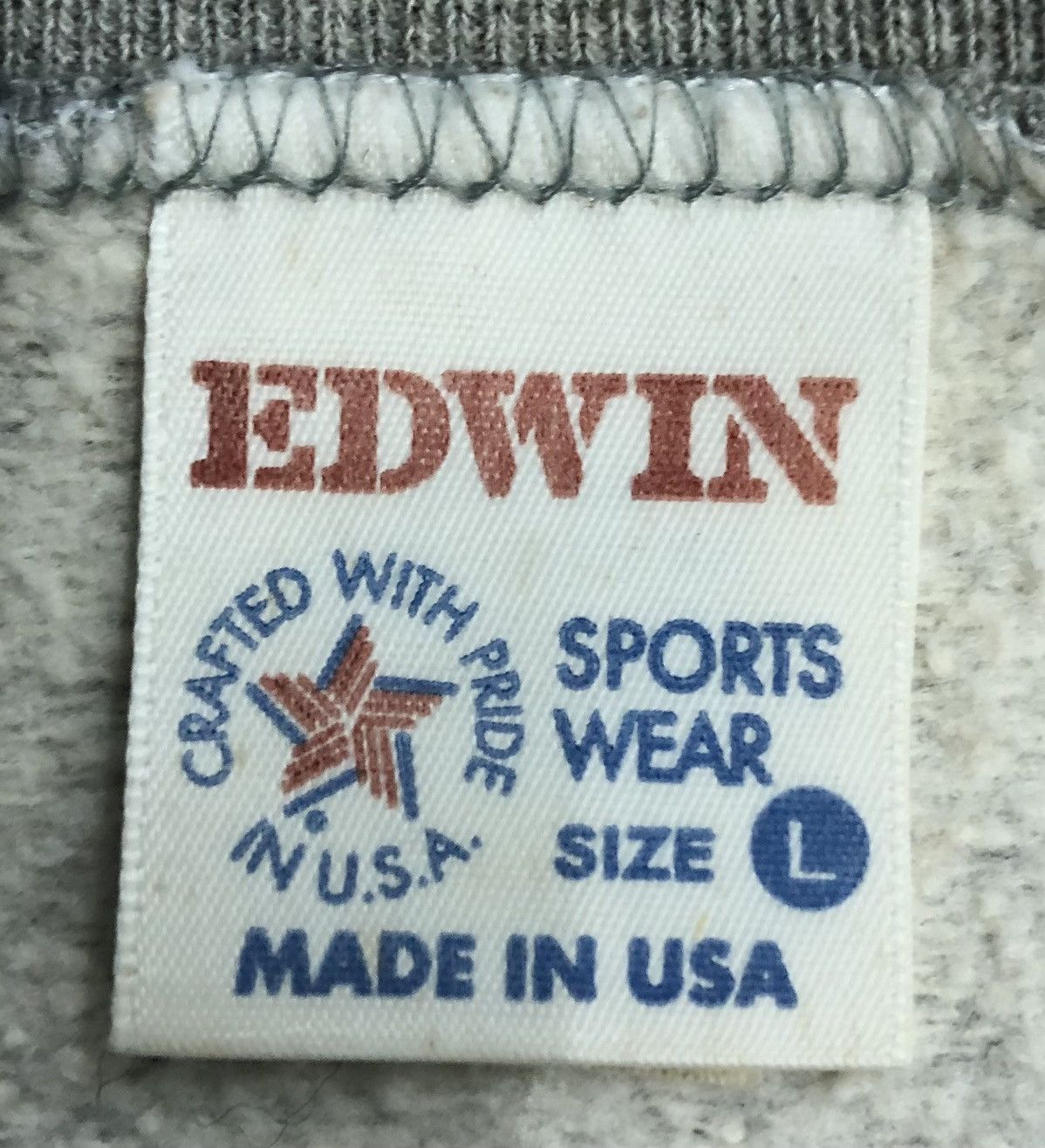 Edwin Vintage EDWIN Offroader Texas Grey Sweatshirt Made In Usa L Size US L / EU 52-54 / 3 - 7 Thumbnail