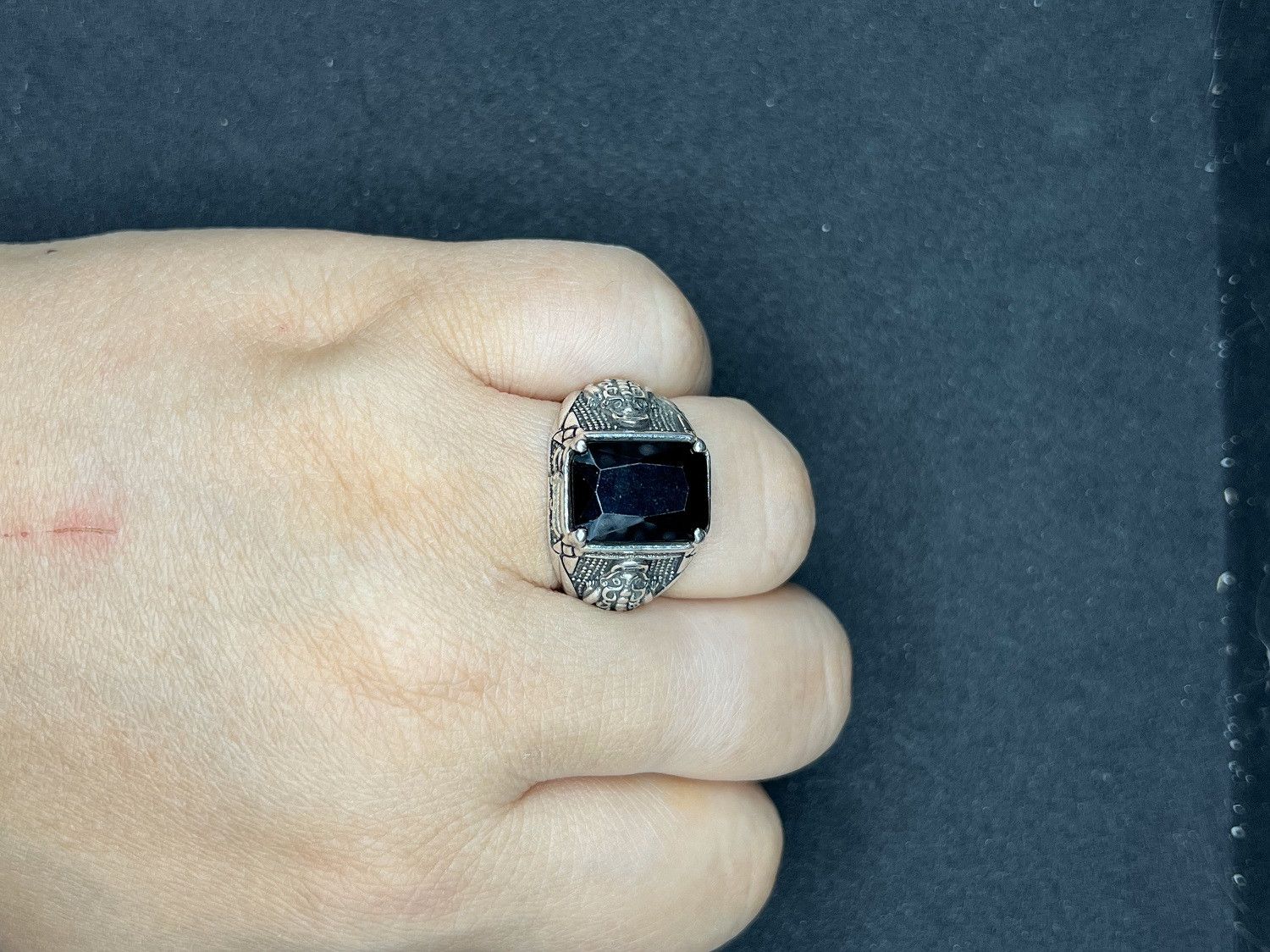 Jewelry Black Square Cz Silver Ring - Size 9 Size ONE SIZE - 4 Thumbnail