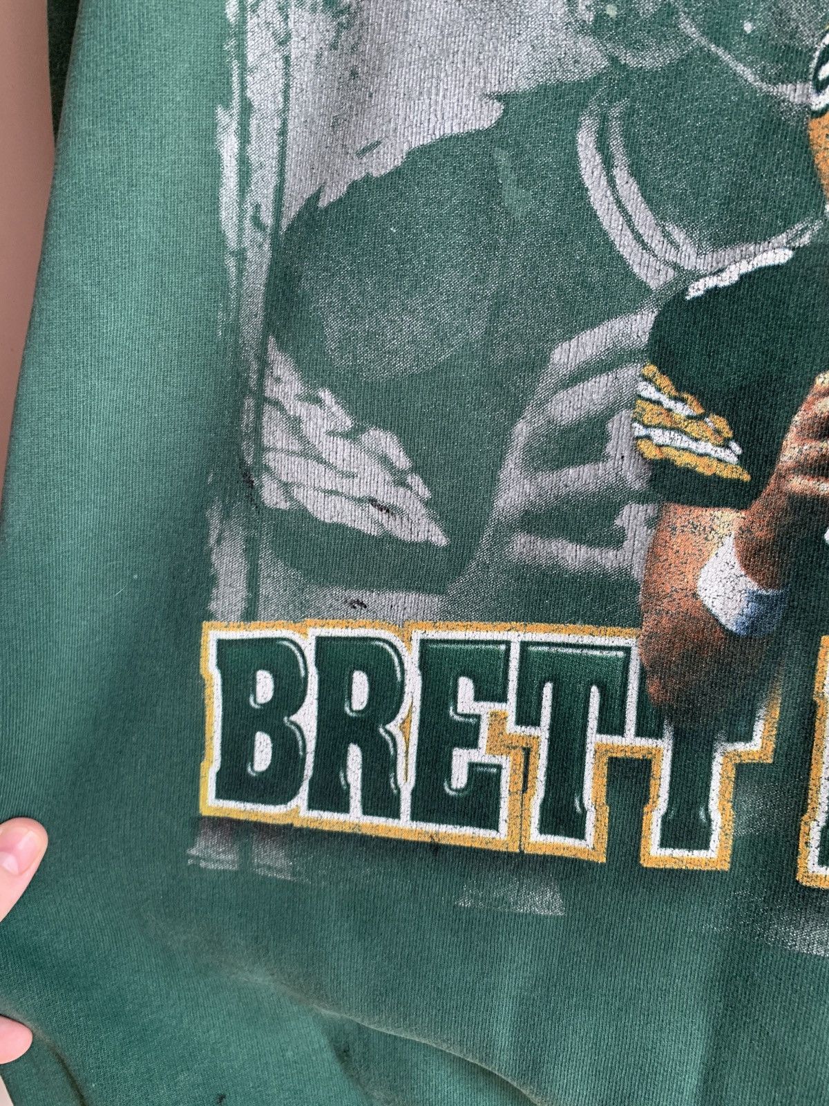 NFL × Starter × Vintage Green Bay Packers Brett Favre Sweatshirt Starter Vintage XL Size US XL / EU 56 / 4 - 19 Thumbnail