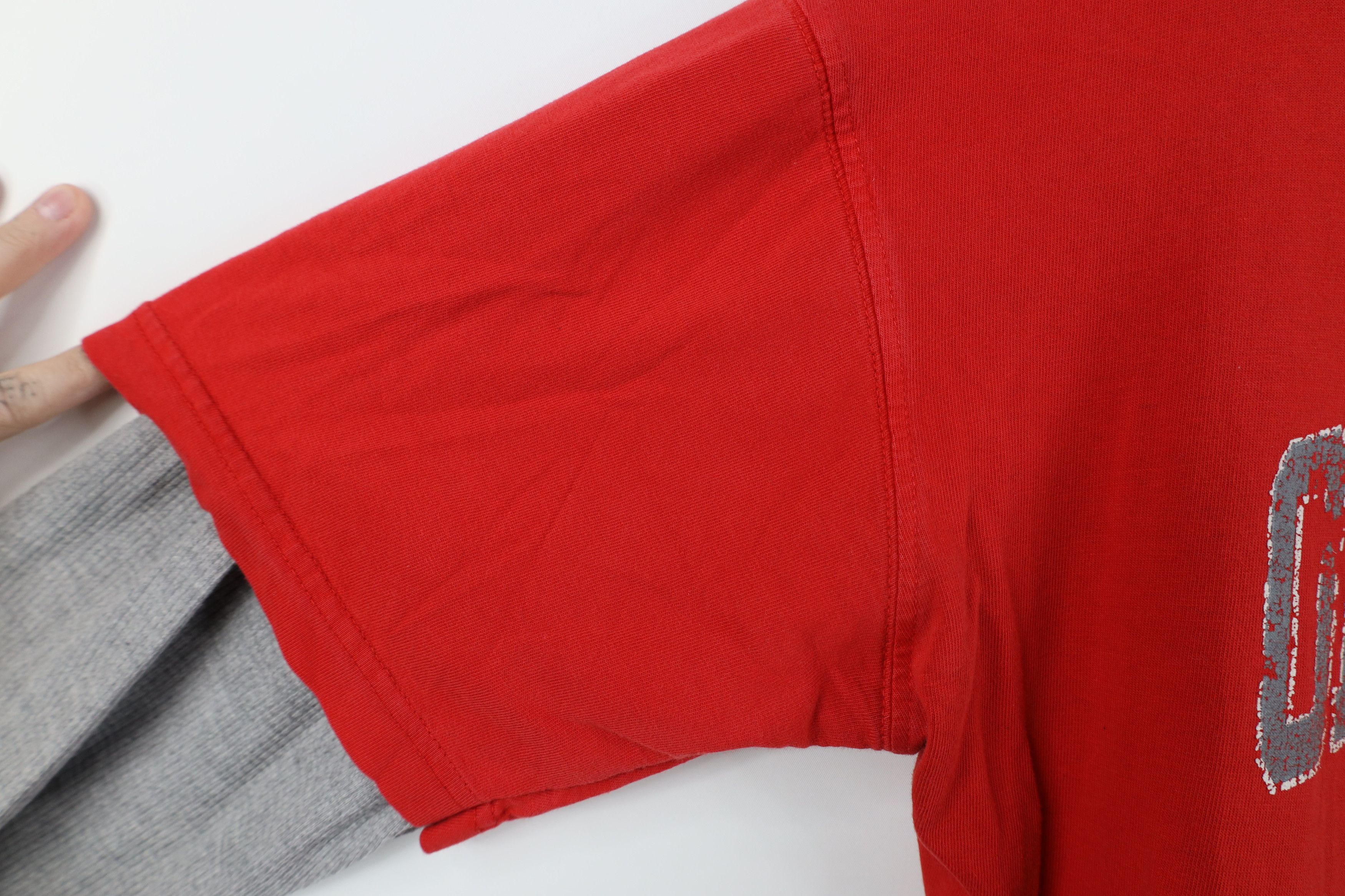 Vintage Vintage Knit Layered Ohio State University Football T-Shirt Size US M / EU 48-50 / 2 - 7 Thumbnail