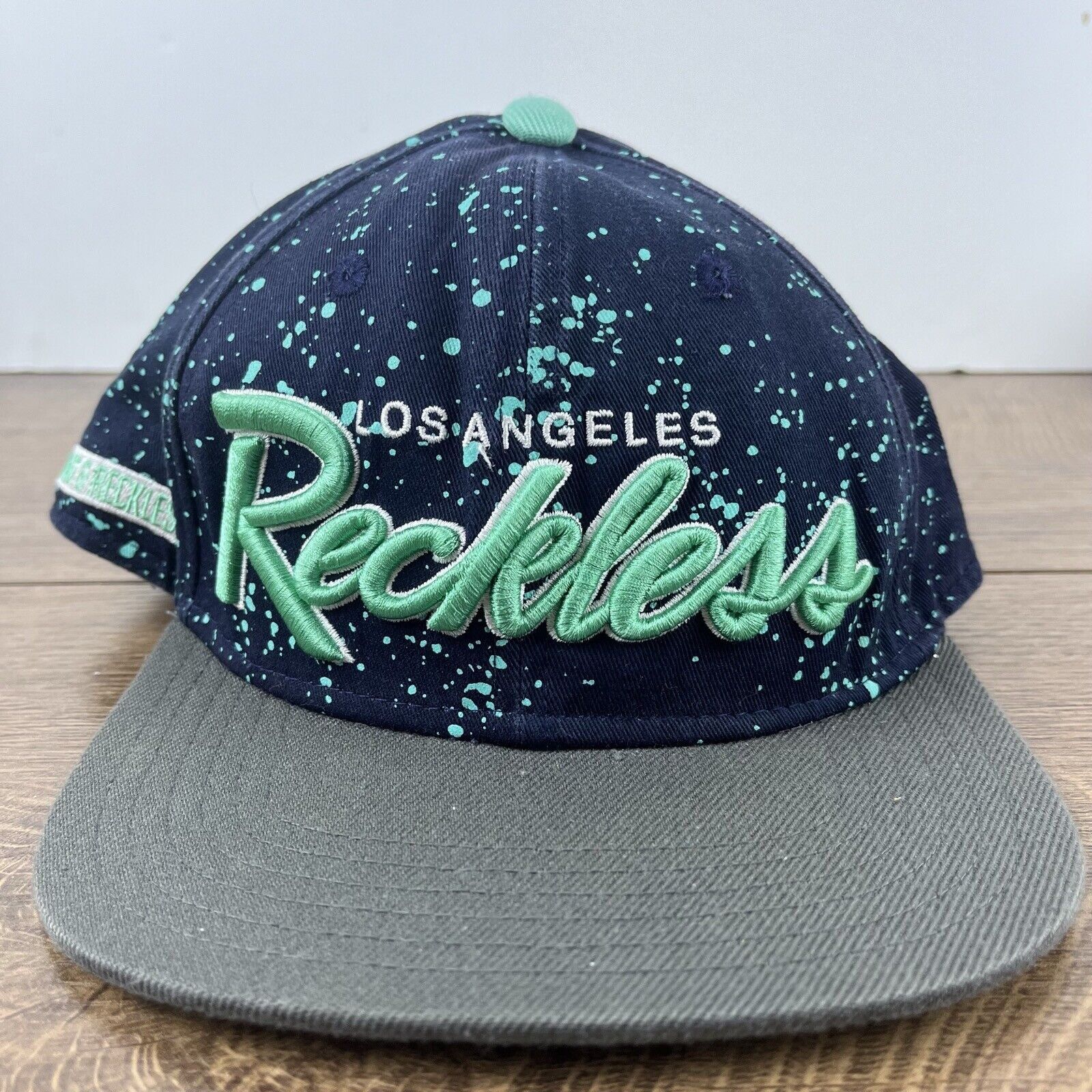 Other Los Angeles Reckless Hat LA Snapback Hat Blue Adjustable Hat Size ONE SIZE - 3 Thumbnail