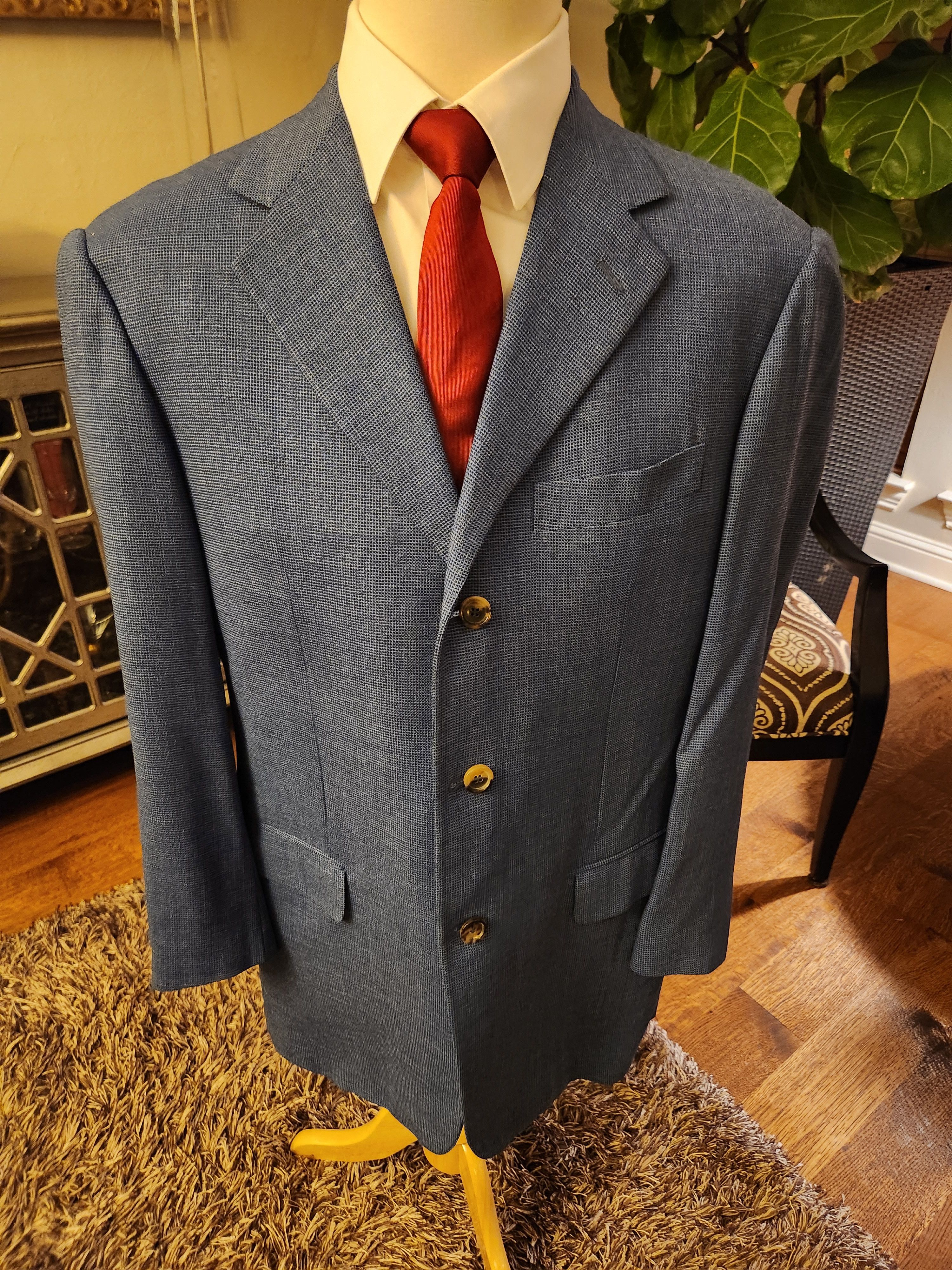 Vintage 100% Wool Textured Blazer